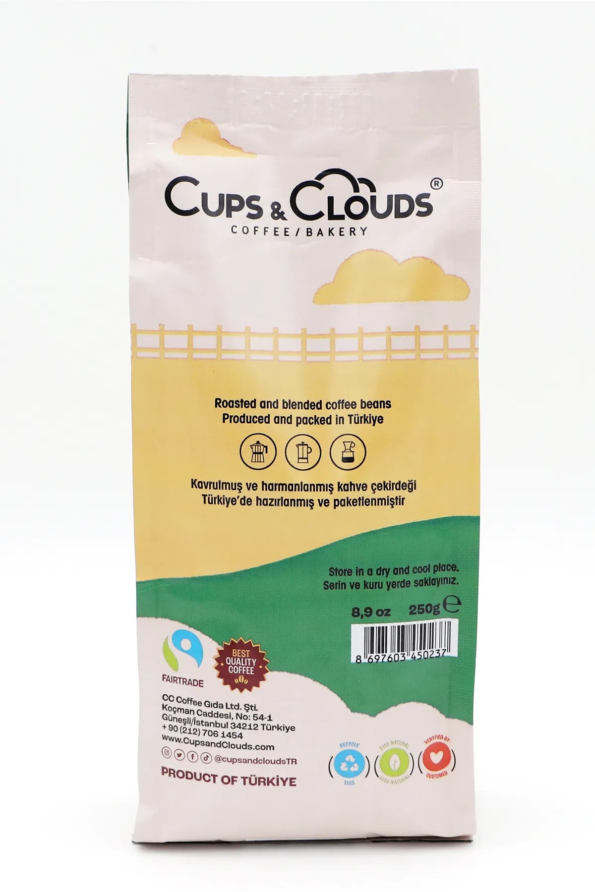 Decaf Colombia 100% Arabica Coffee 250 gr 40101007