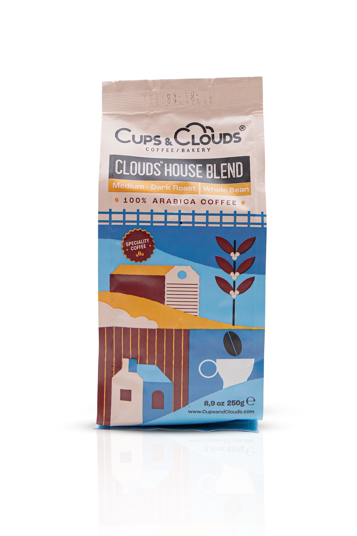 Clouds House Blend 100% Arabica Coffee 250 gr