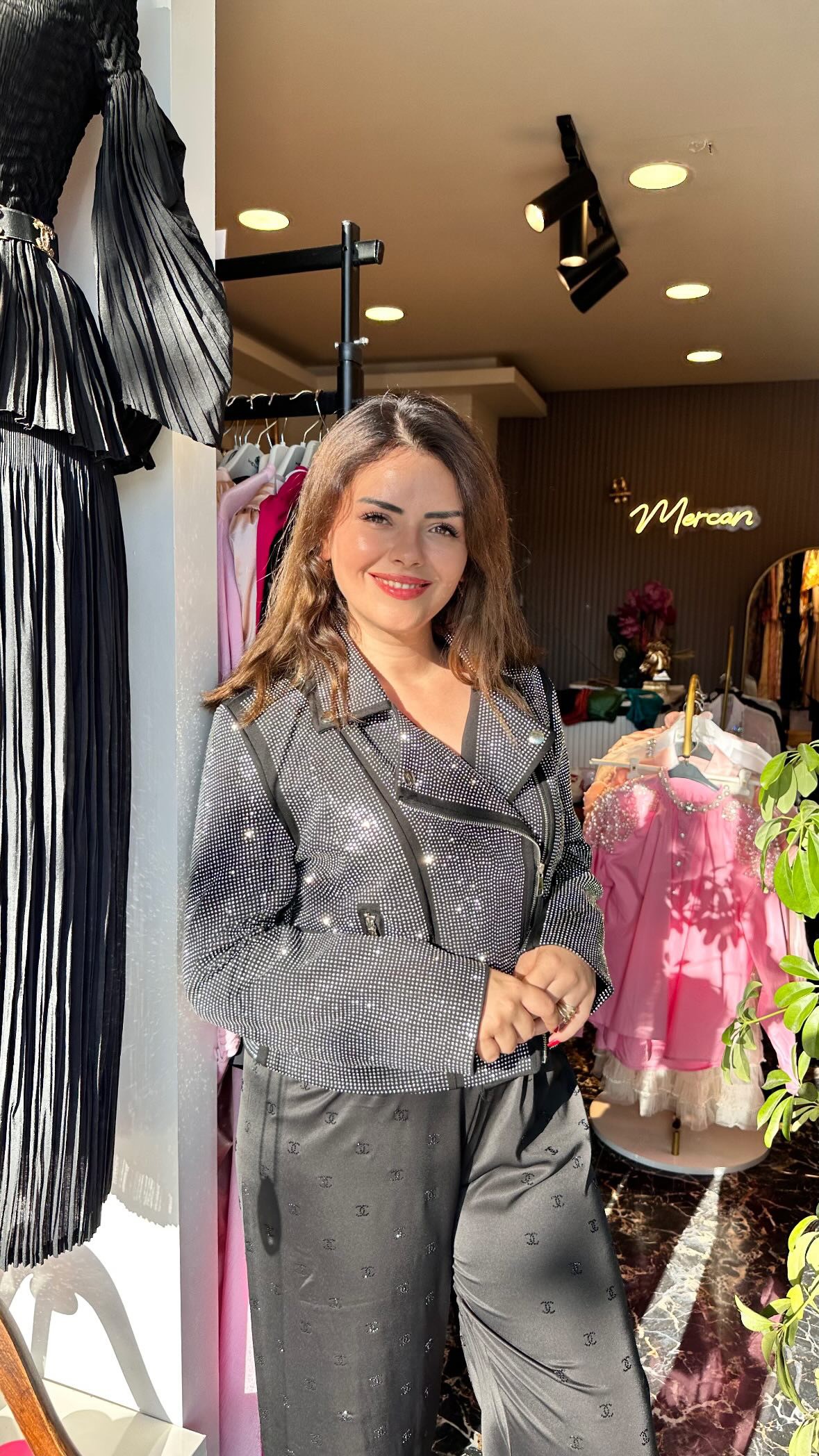 İthal taşlı ceket
