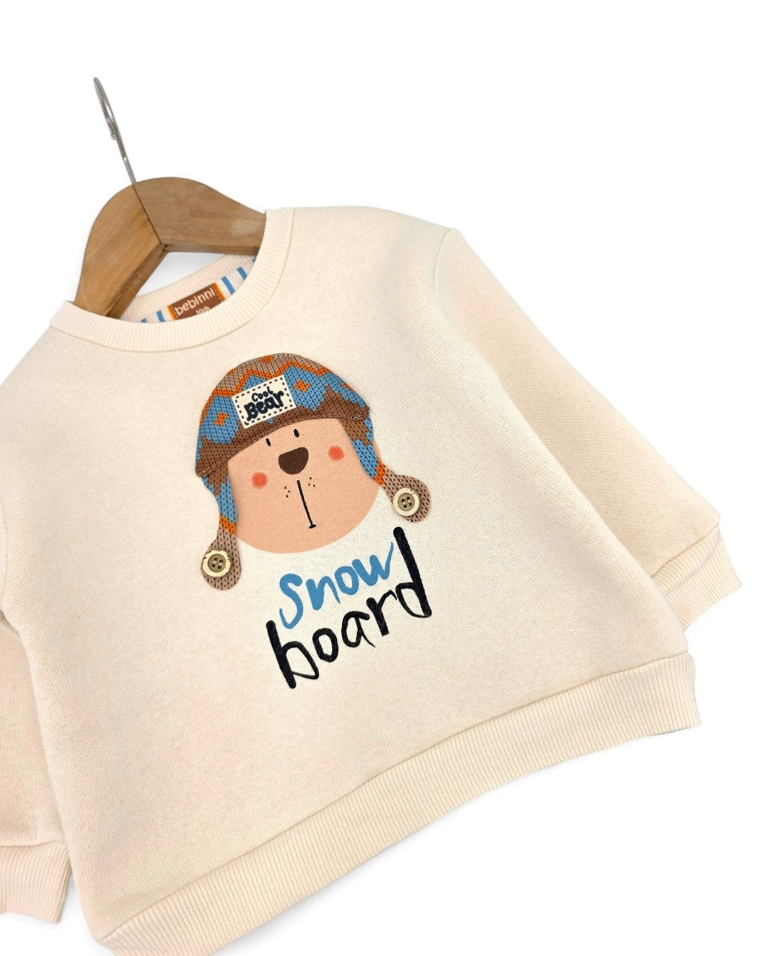 Erkek Bebek Kışlık 3 İp Şardonlu 6-9-12-18-24 Ay 2'li Alt Üst Eşofman Takımı R2304
