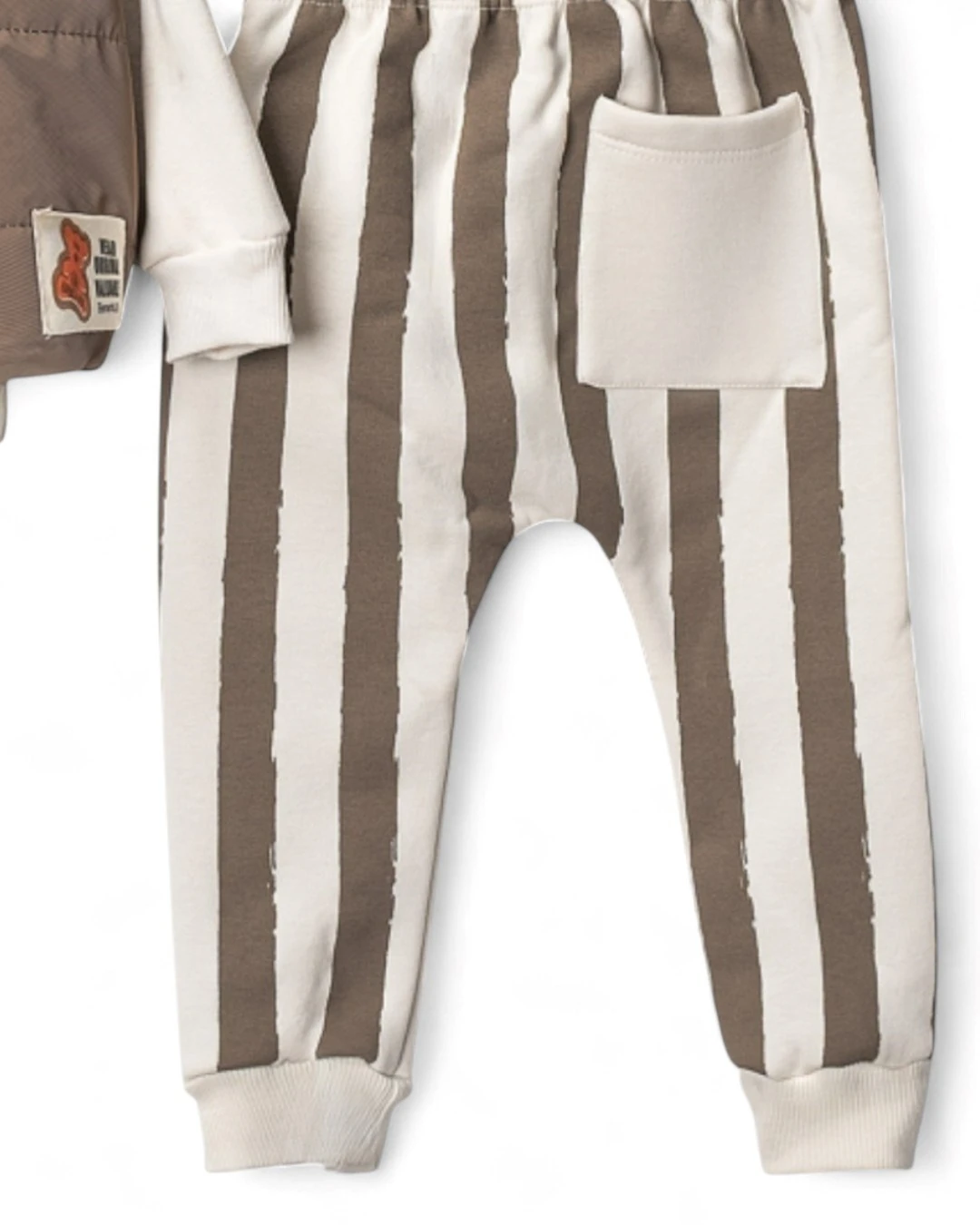 Erkek Bebek Yelekli Şık Kombin, 6-9-12-18-24 Aylık 3 Parçalı Şişme Yelekli Alt Üst Bebek Takımı R2344