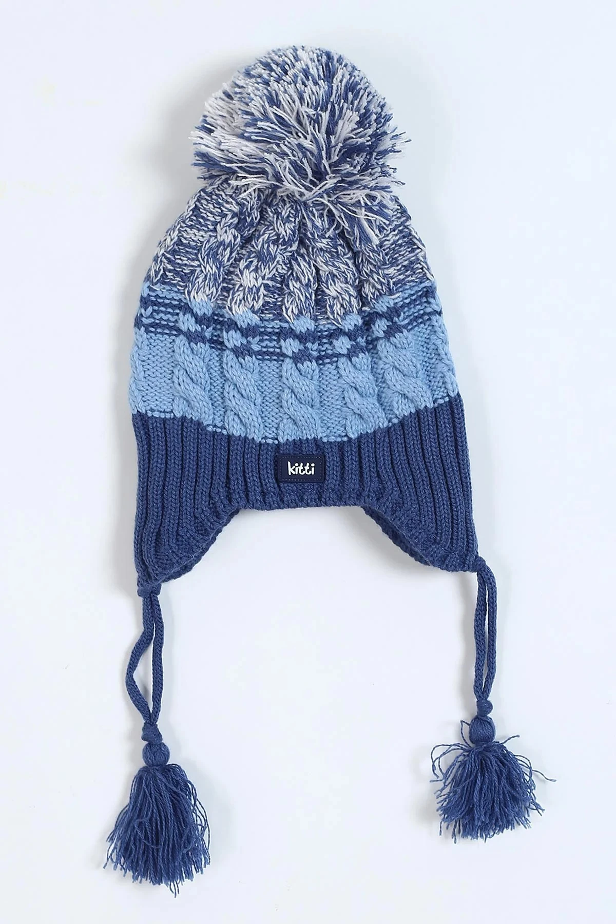 Erkek Çocuk 1-4 Yaş İçi Polarlı Triko Bebek Beresi  BR24 - İndigo