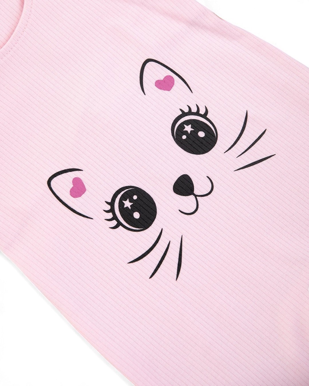 Kız Bebek Fitilli Kedi Baskılı Bahçıvan Salopet Tulum Yenidoğan 3-6-9 Ay Mevsimlik Uzun Kollu Tulum R337