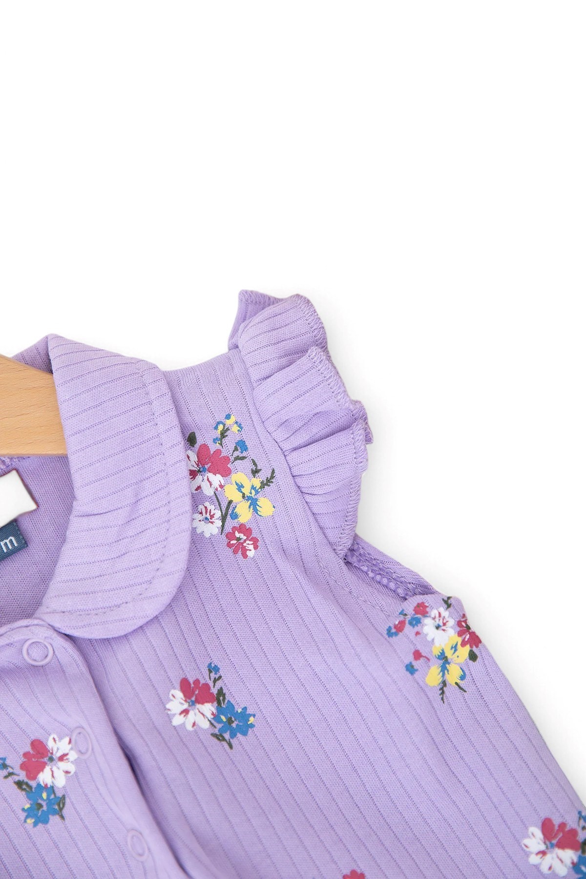 KIZ BEBEK YAZLIK ÇİÇEK BASKILI BLUZLU MÜSLİN ŞORTLU 6-9-12-18-24 AY KIZ BEBEK TAKIMI  R1698