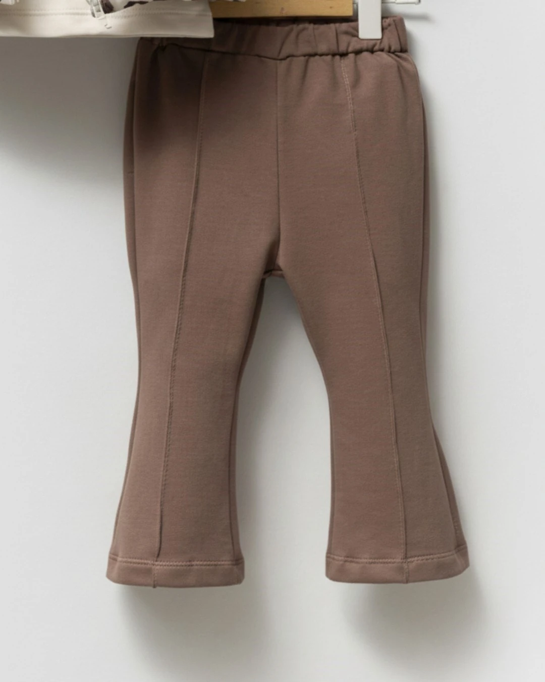 Kız Bebek Leopar Desenli Şişme Yelekli, İspanyol Paça Taytlı Mevsimlik 3'lü Şık Kombin l Takım R2372