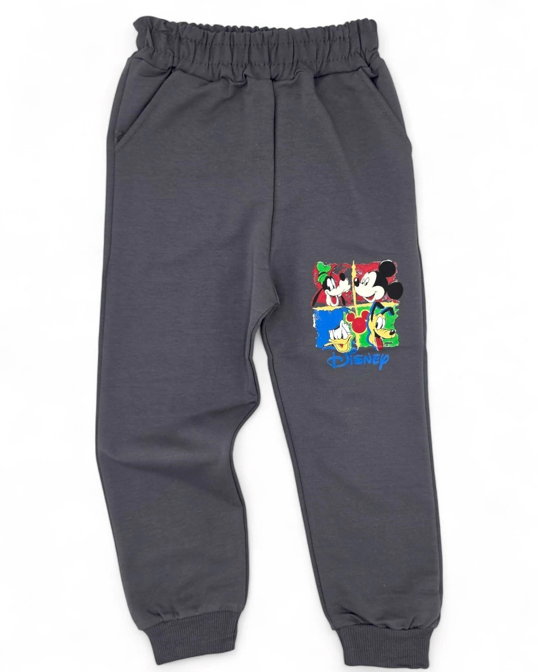 Erkek Çocuk Mevsimlik, Mickey Baskılı, Sırtı Baskılı,  4-11 Yaş Erkek Çocuk Eşofman Takımı R2261