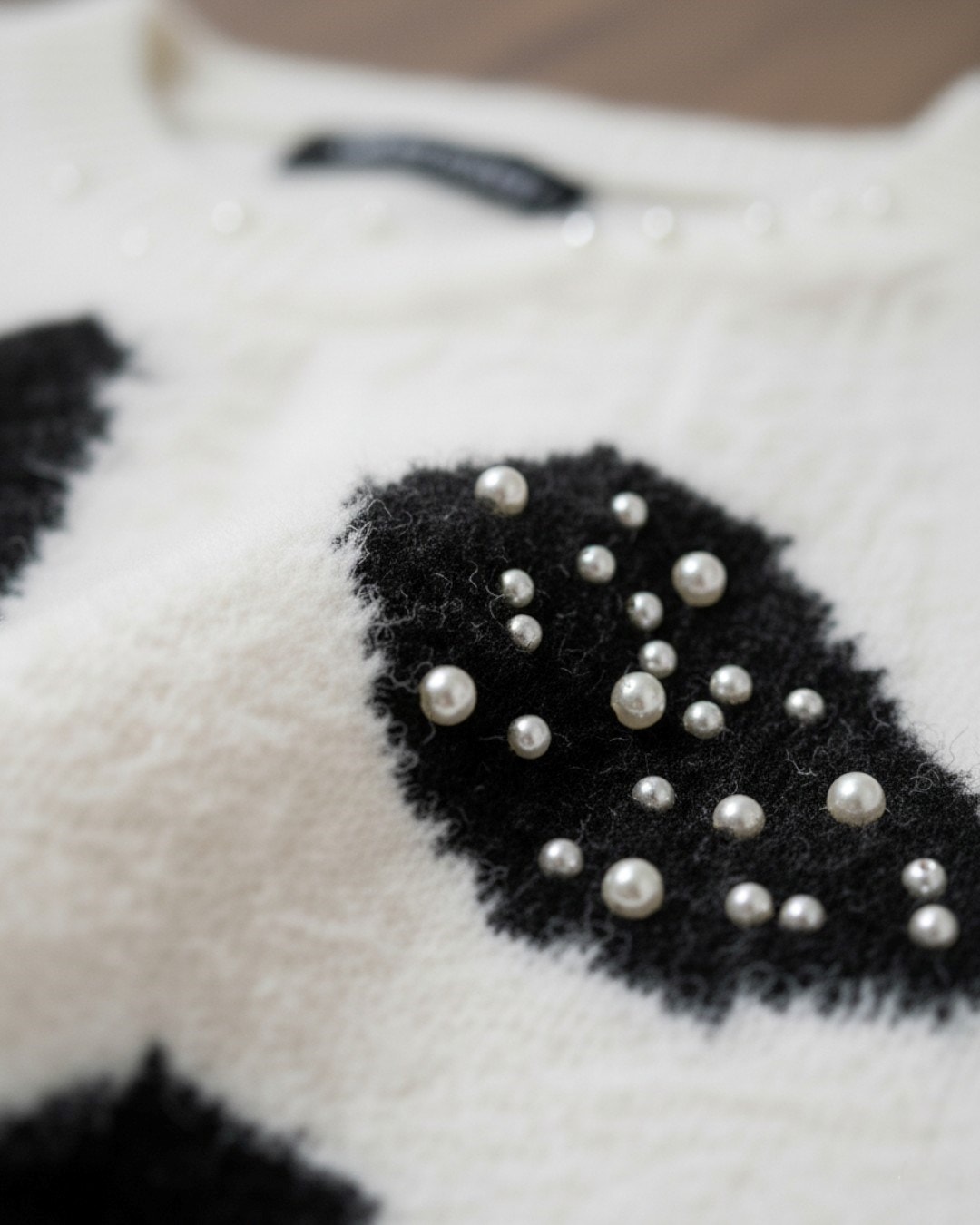 Kız Çocuk Tüylü Triko Hırka, 9-10-11-12-13-14-15 Yaş, Taş İşlemeli Düğmeli Hırka R2332