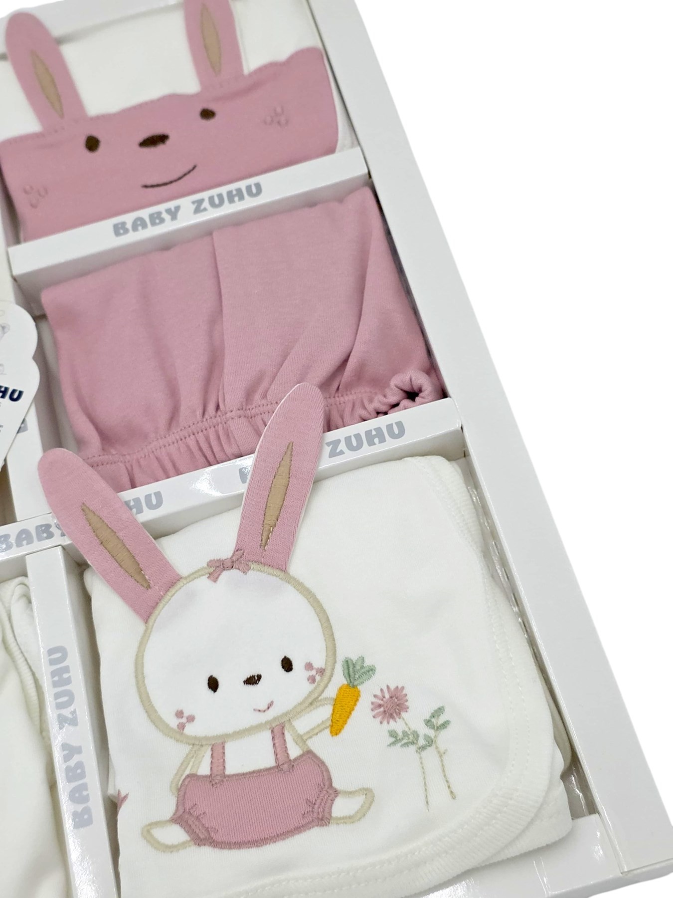 KIZ BEBEK 10 PARÇA YENİ DOĞAN HASTANE ÇIKIŞI ZIBIN SETİ  TAVŞAN DEAYLI HC35