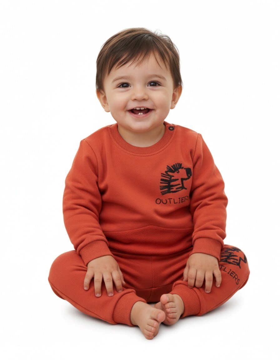 Erkek Bebek Zebra Baskıı, Manşet Detaylı 6-9-12-18 Ay %100 Pamuklu, 2 İplik Erkek Bebek Takımı  R1076