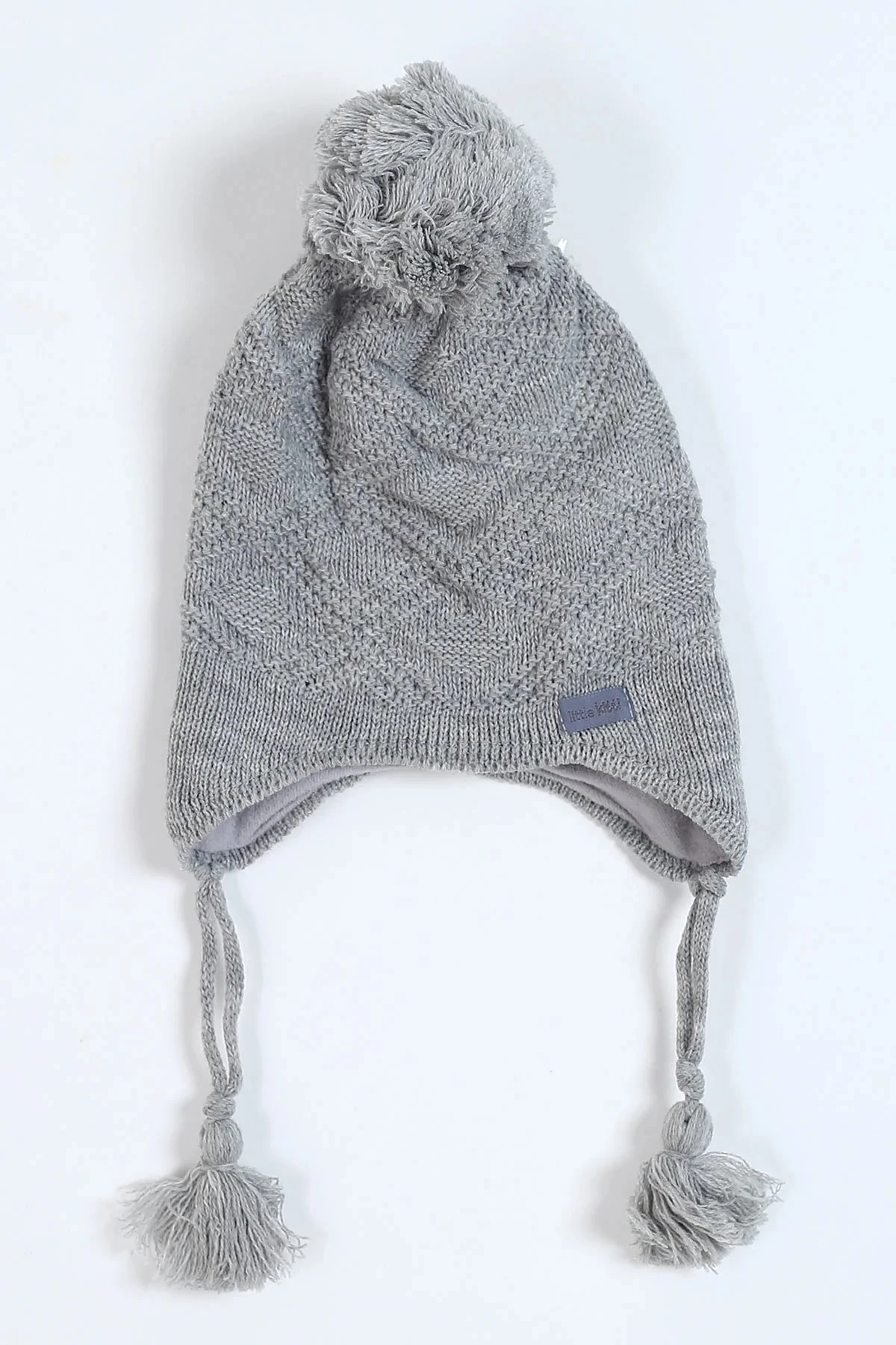 Erkek Çocuk 1-4 Yaş İçi Polarlı Triko Bebek Beresi  BR27 - ANTRASİT