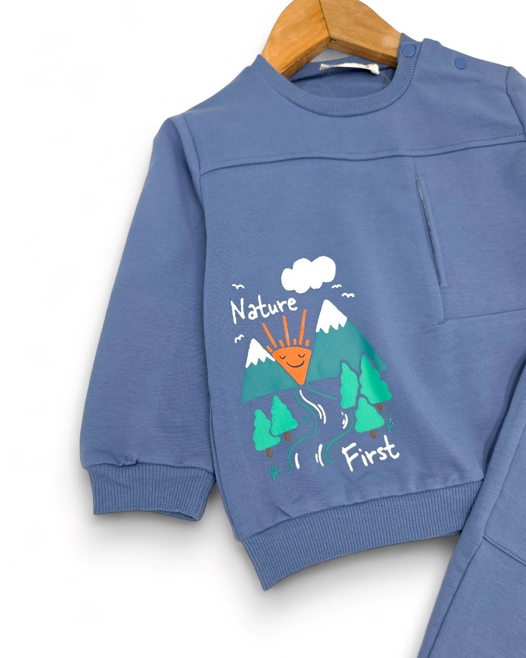 Erkek Bebek 6-9-12-18-24 Ay Baskılı Mevsimlik Alt Üst Takım R2321