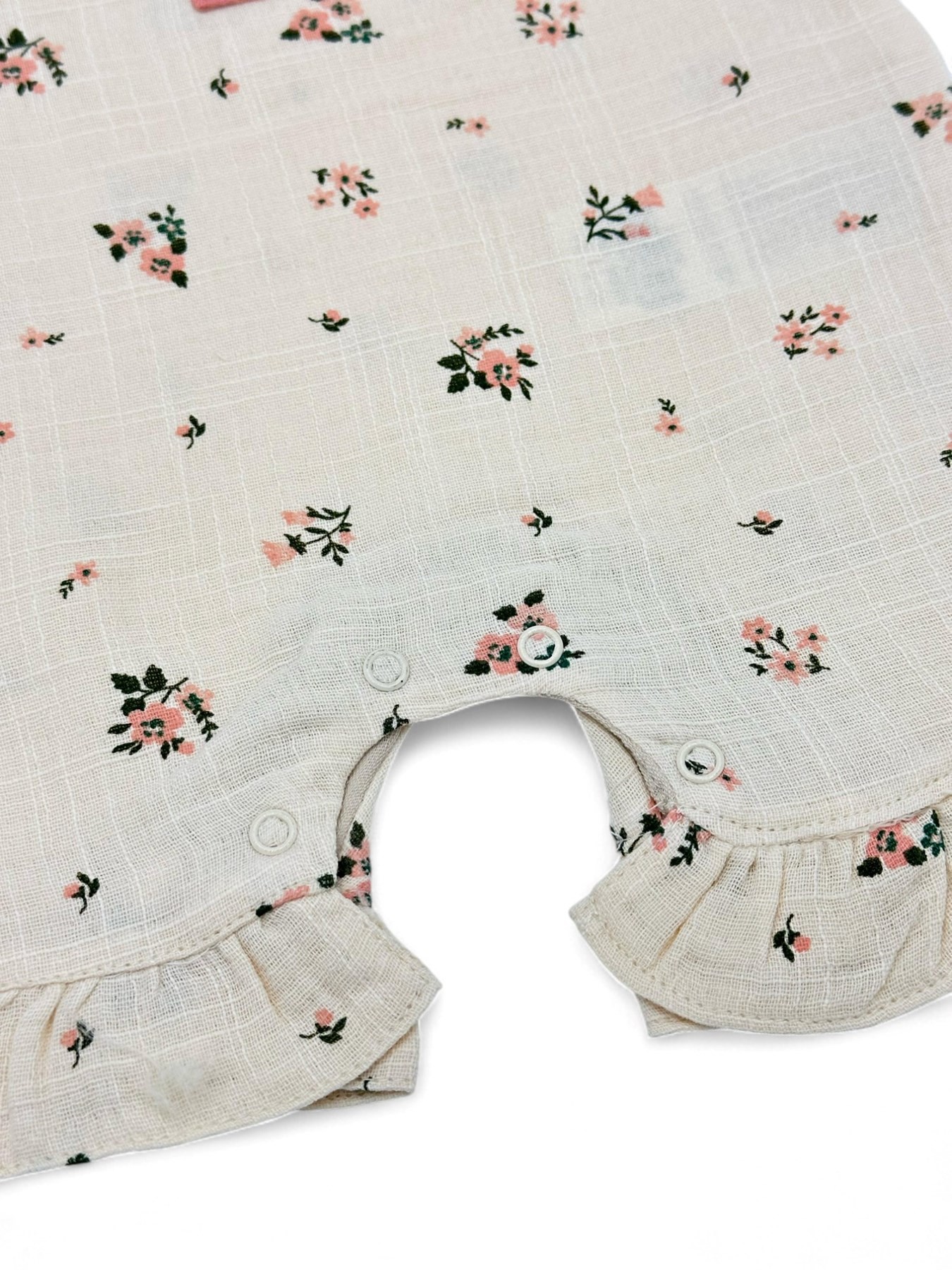 KIZ BEBEK 0-3-6-9-12 AY ASKILI YUMUŞAK KETEN TULUM R1829