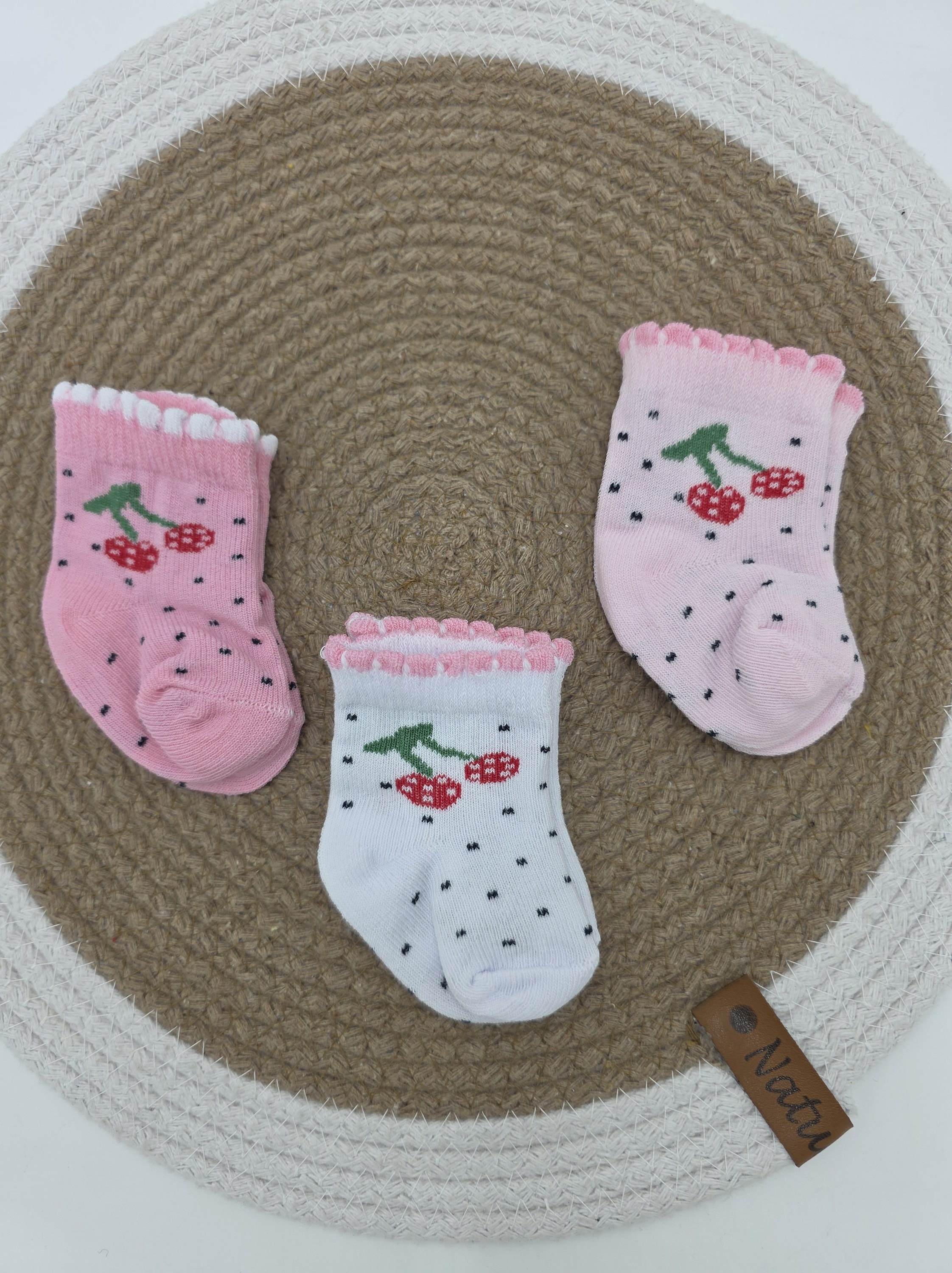 Yeni Doğan 0-6 Ay 3'lü Bebek Çorap Seti / Bebek Çorabı CP12 - MODEL 2