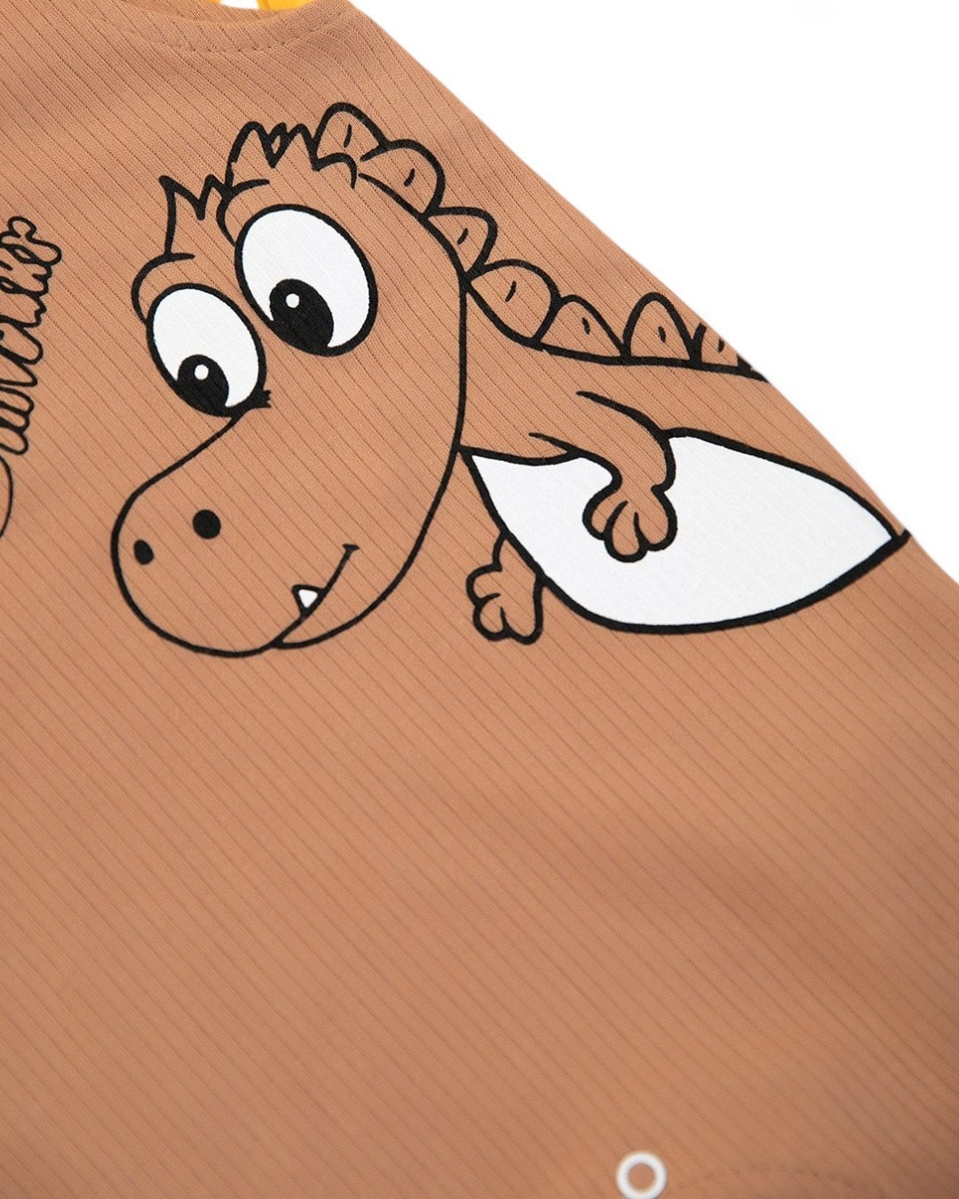 Erkek Bebek Dinazor Baskılı Fitilli Şirin Bahçıvan Salopet Tulum Ve İç Badili Takım R1107