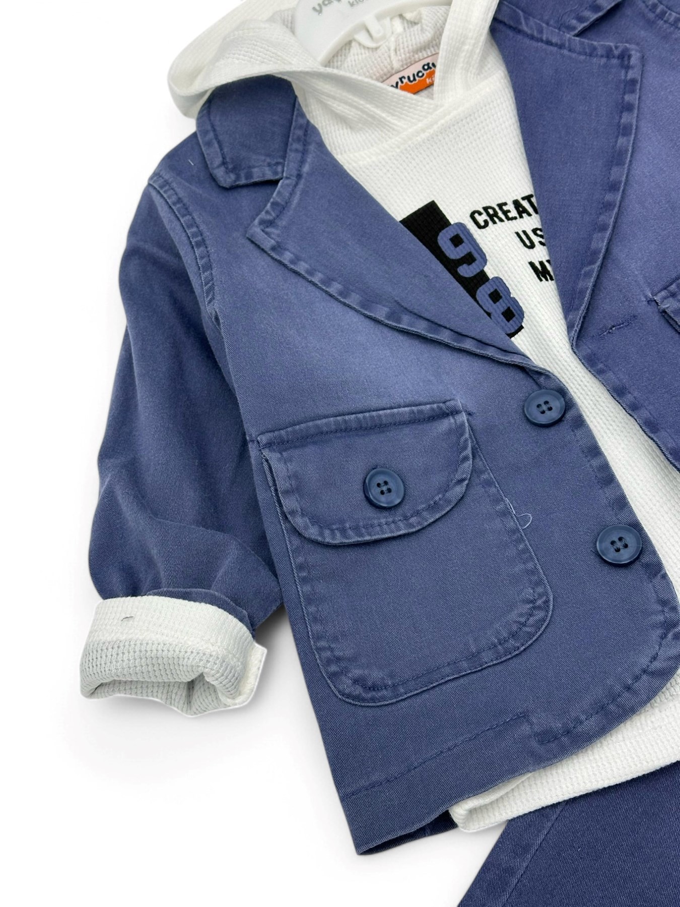 ERKEK ÇOCUK KOT CEKETLİPANTALONLU 3 PARÇA 1-2-3-4-5-6-7-8 YAŞ JEAN TAKIM R1646
