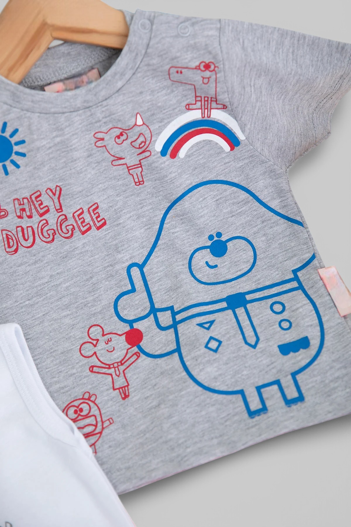 ERKEK BEBEK 3 PARÇA YAZLIK ÇITÇITLI BODYLİ BASKILI İNTERLOK 6-9-12-18-24 AY BEBEK TAKIMI R1689