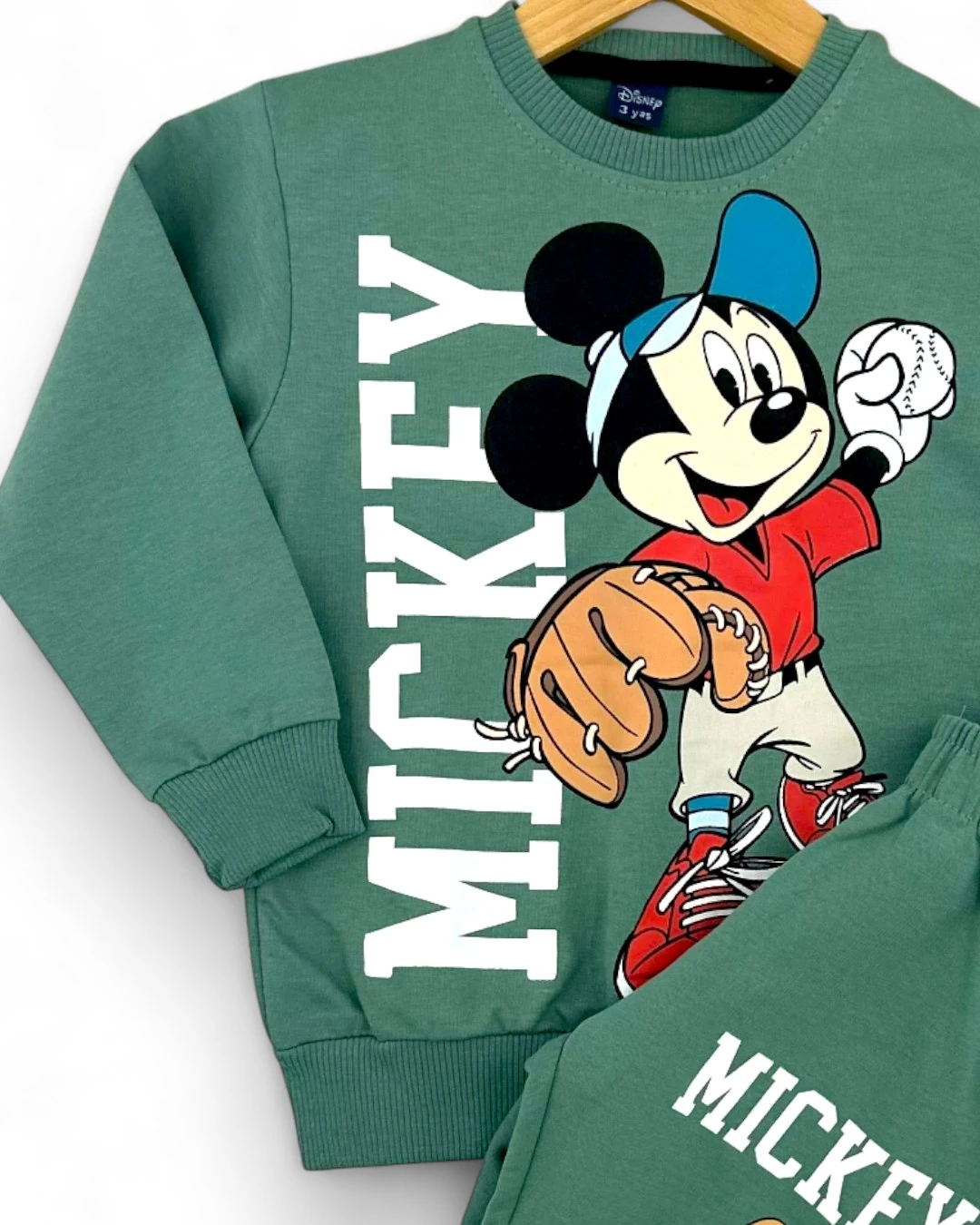 MİCKEY Baskılı Erkek Çocuk Mevsimlik İnce Eşofman Takımı l İnterlok Kumaş %100 Pamuklu l 6-10 Yaş l  R2336