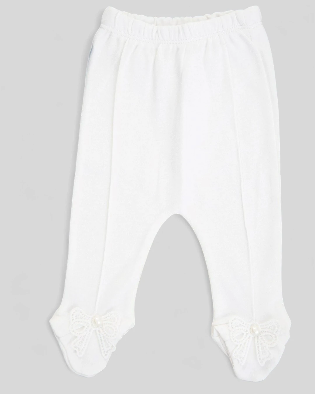 Kız Bebek 10 Parça İnci Detaylı Fiyonklu Hastane Çıkışı Zıbın Takımı R2355