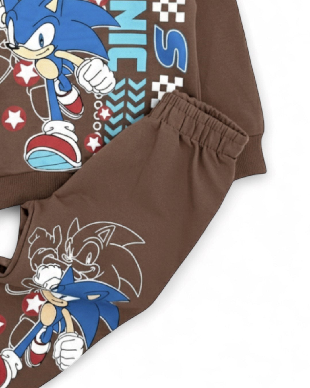 Sonic Baskılı Erkek Çocuk Mevsimlik İnce Eşofman Takımı l İnterlok Kumaş %100 Pamuklu l 2-10 Yaş l R2251