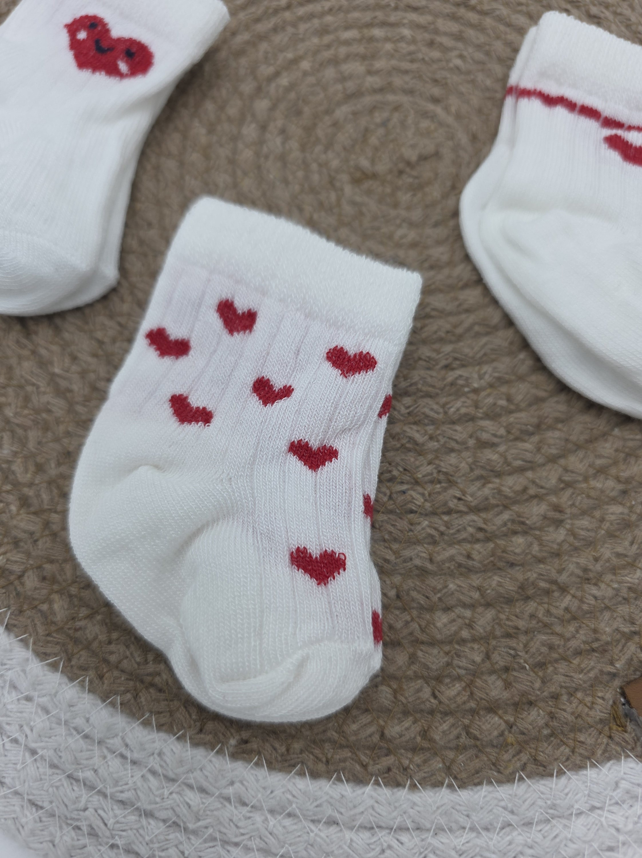 Yeni Doğan 0-6 Ay 3'lü Bebek Çorap Seti / Bebek Çorabı CP12