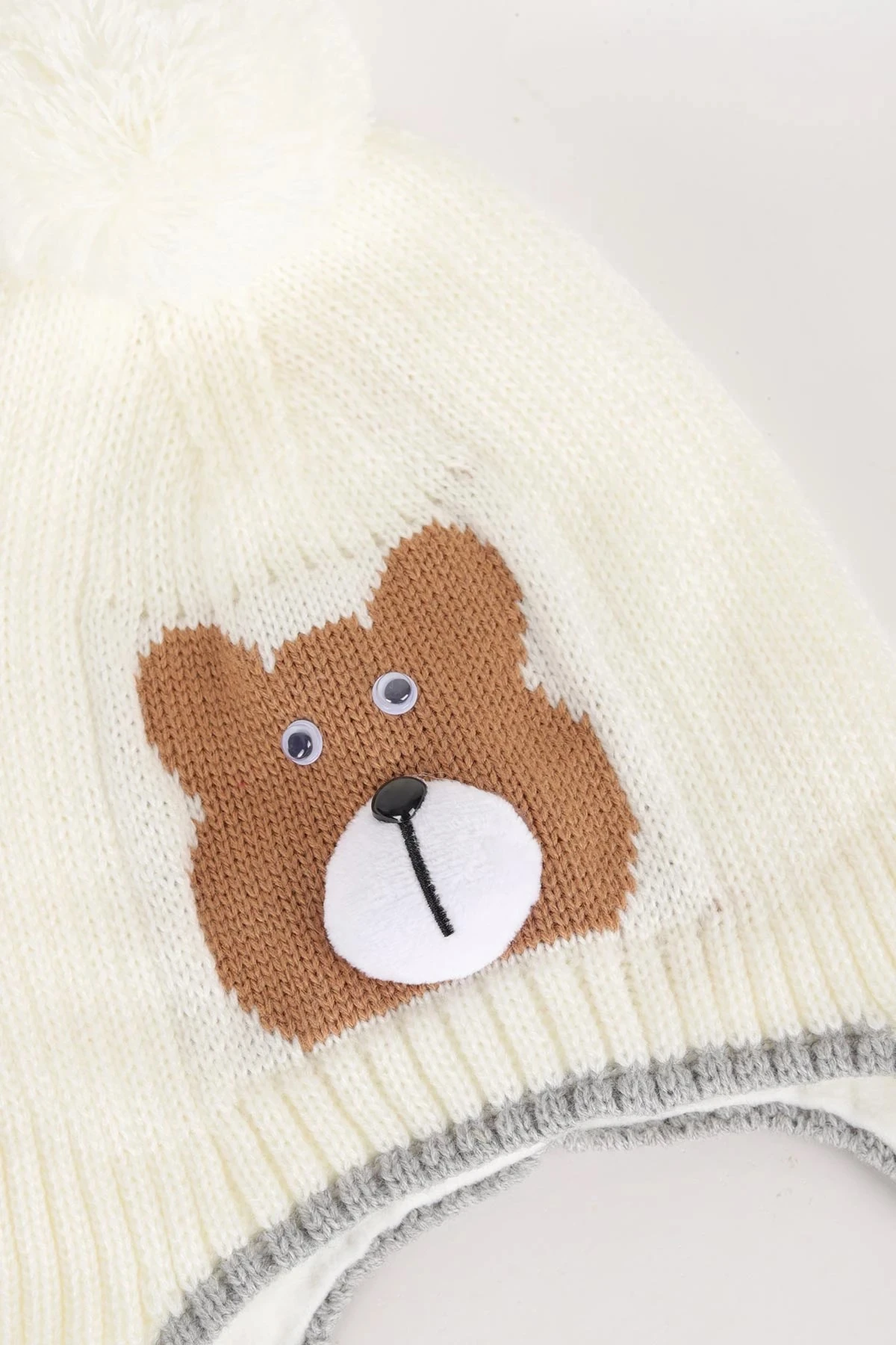 Erkek Çocuk 4-8 Yaş İçi Polarlı Triko Çocuk Beresi BR33