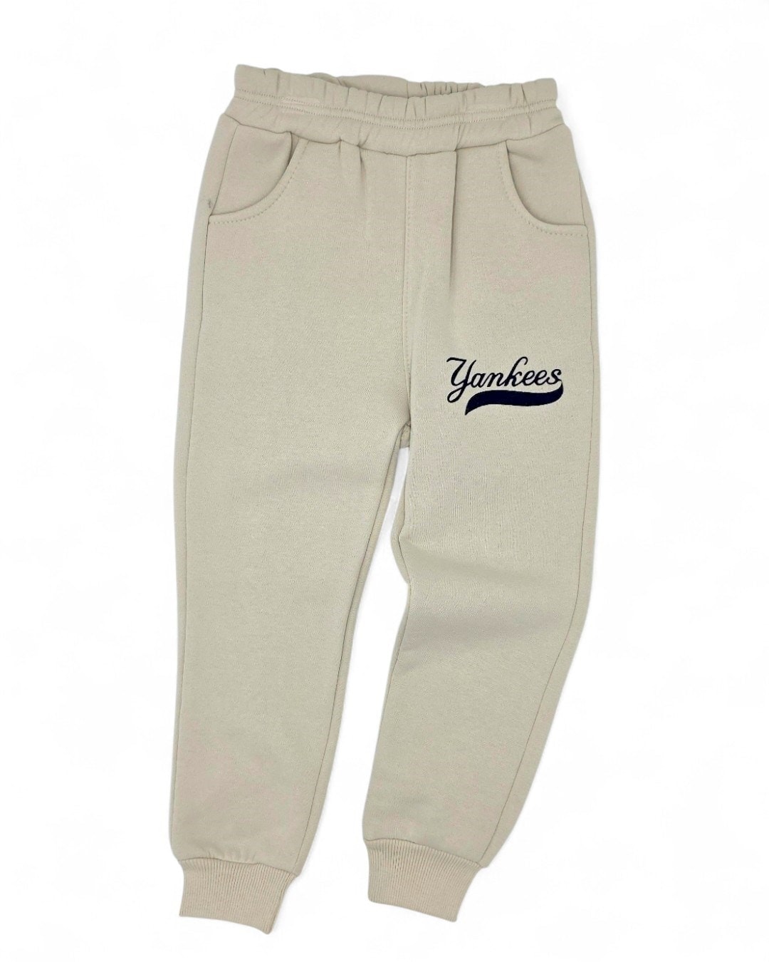 Yankees Baskılı Kışlık Erkek Çocuk Eşofman Takımı | 5-9 Yaş 3 İplik Şardonlu Sweatshirt & Alt R2217