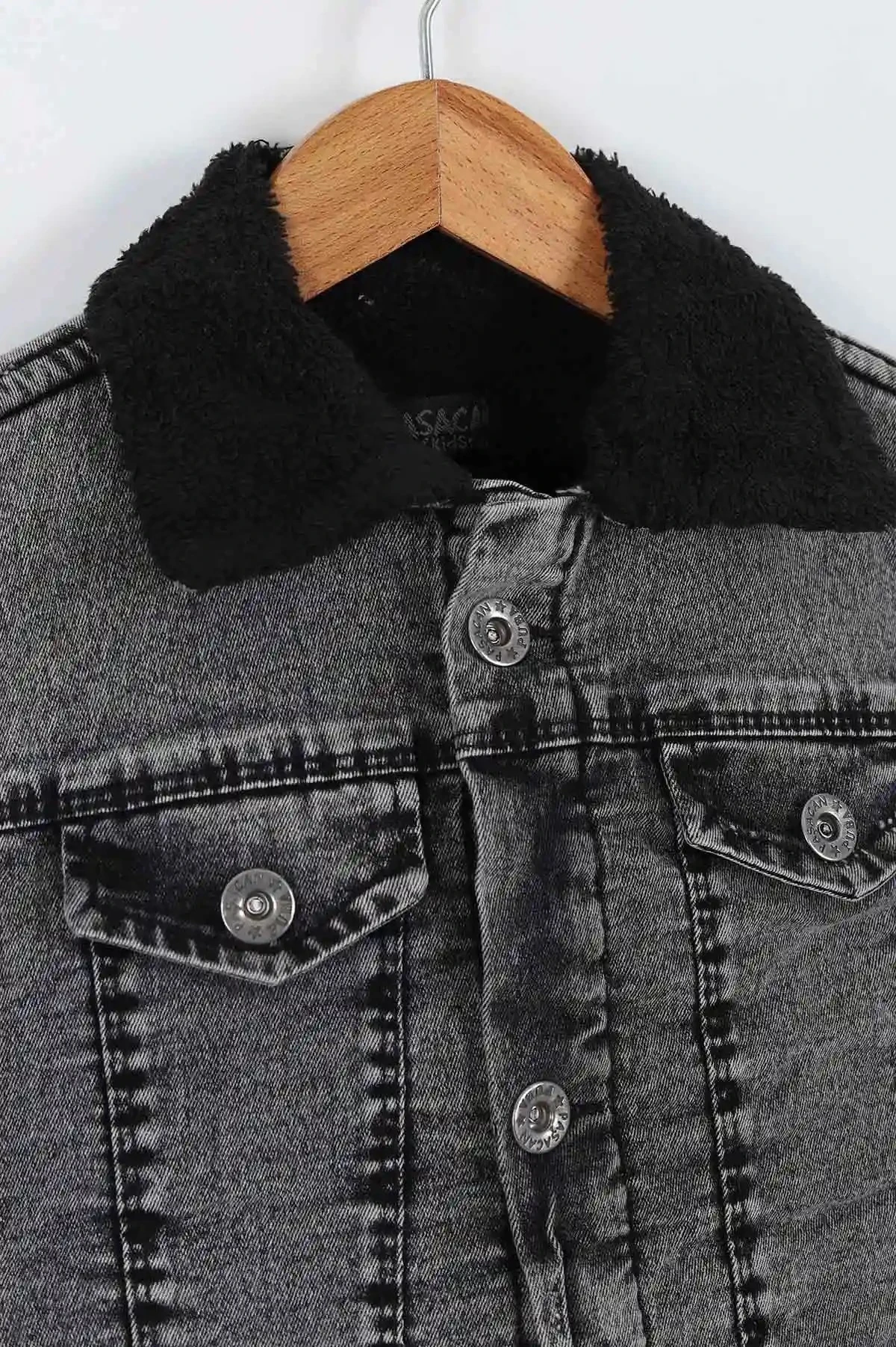 Erkek Çocuk İçi Welsoftlu Kışlık Kot Ceket / 2-17 Yaş Arası Beden Seçenekleri R2250