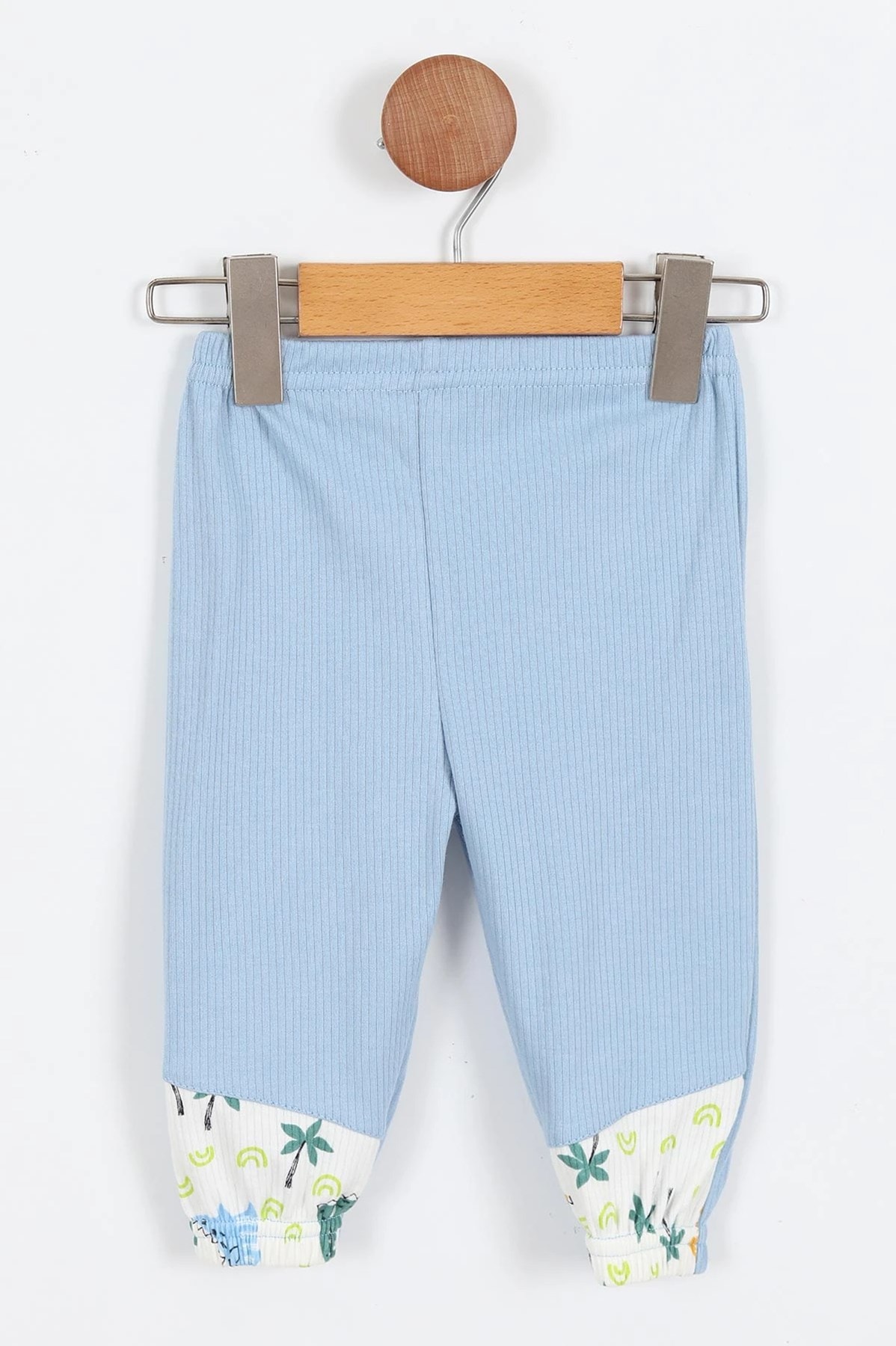 ERKEK BEBEK MEVSİMLİK 3 PARÇA YELEKLİ KAPÜŞONLU DİNOZOR BASKILI 3'LÜ TAKIM R1815