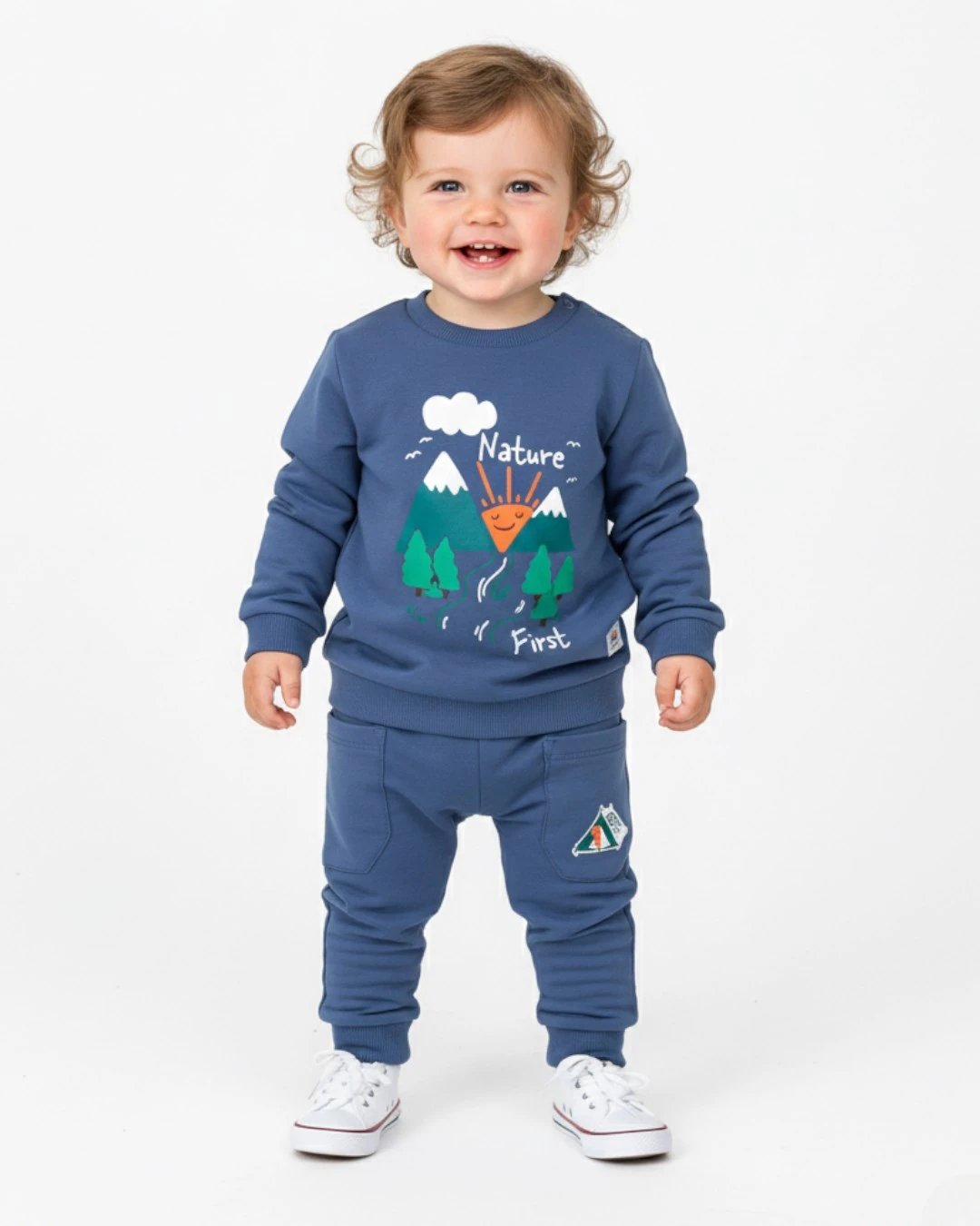 Erkek Bebek 6-9-12-18-24 Ay Baskılı Mevsimlik Alt Üst Takım R2321