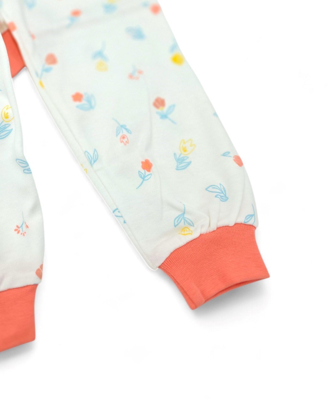 Kız Bebek Mevsimlik Çiçek Baskılı 3-24 Ay Gecelik Pijama Takımı ,%100 Pamuk R2180