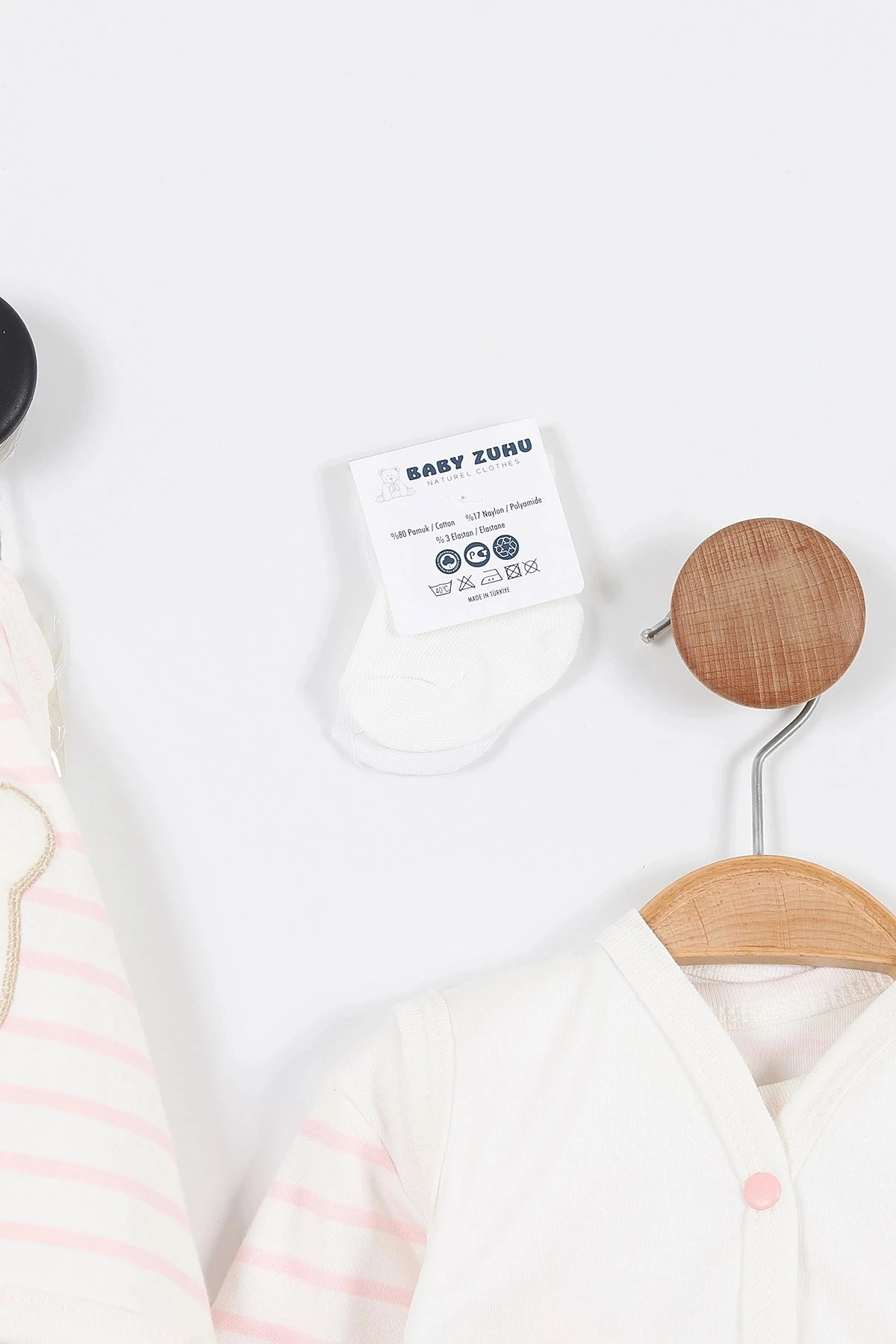 Kız Bebek Ayı Nakışlı 11 Parça Hastane Çıkışı Zıbın Seti R921