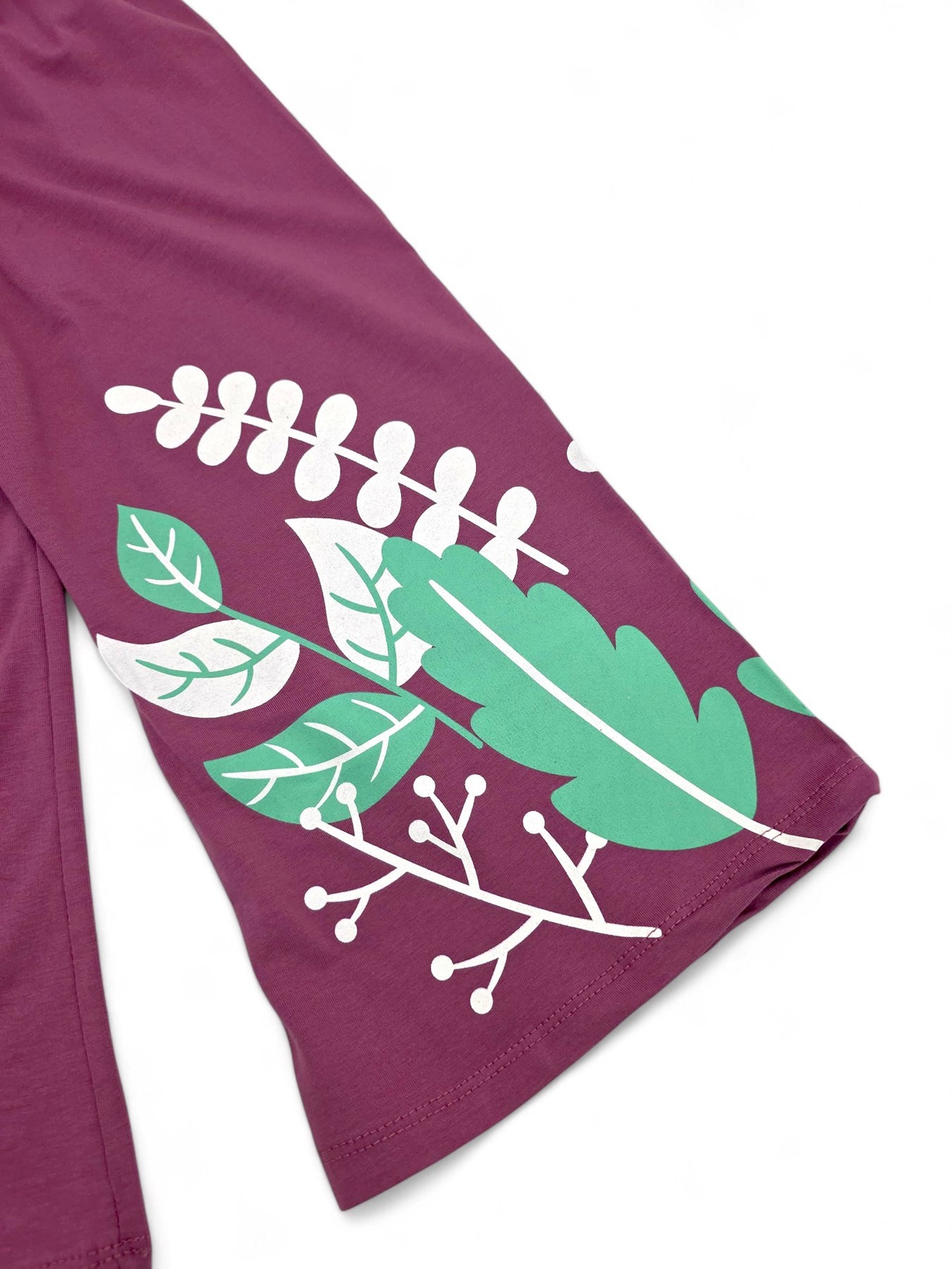 KIZ ÇOCUK YAZLIK ÇİÇEK BASKILIT-SHIRT GENİŞ PAÇA KAPRİLİ 8-12 YAŞ COMPACT ALT ÜST TAKIM R1887