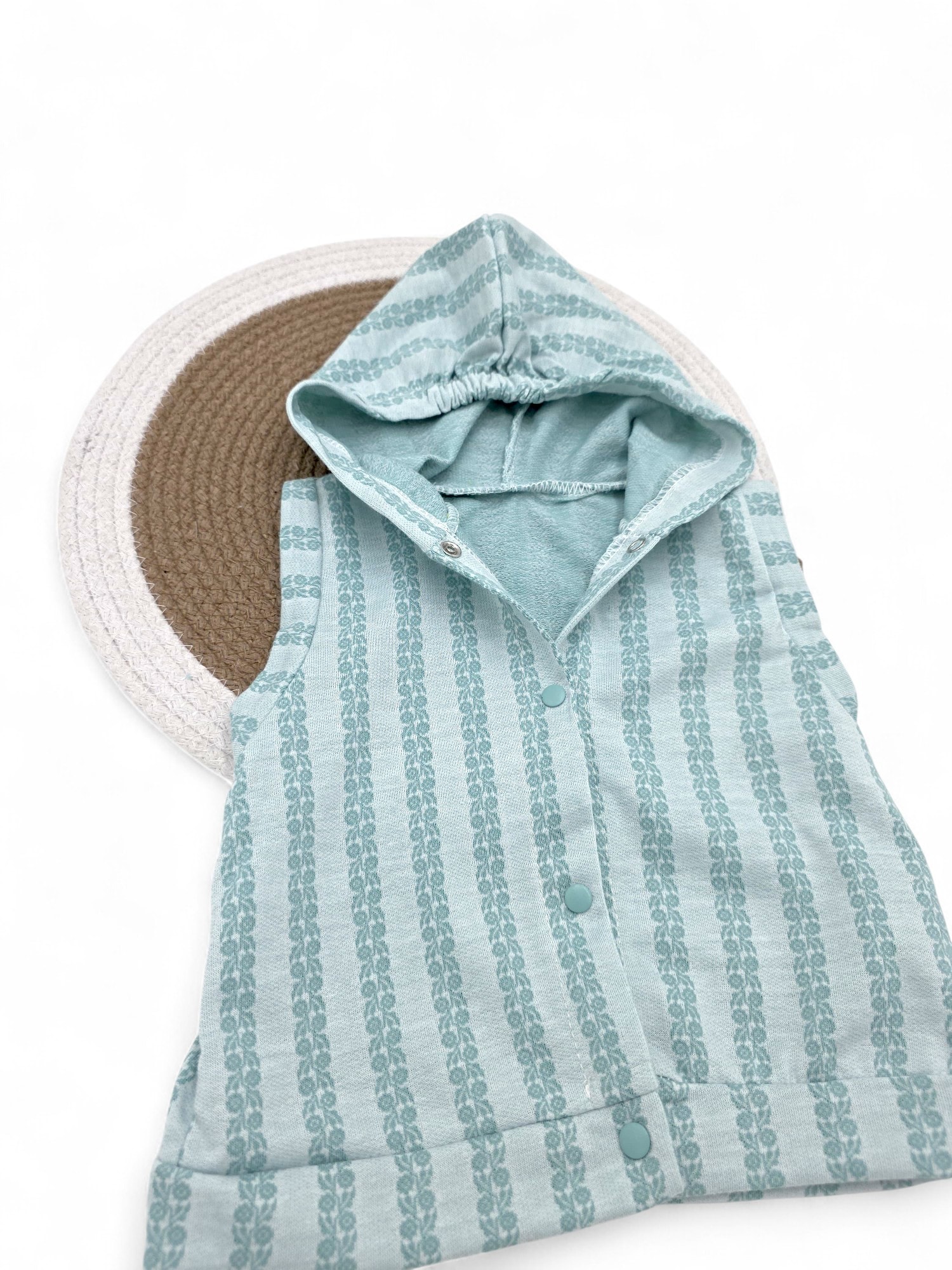 KIZ BEBEK BASKILLI KAPÜŞONLU YENİ DOĞAN YELEK ÇEŞTİLERİ R1910