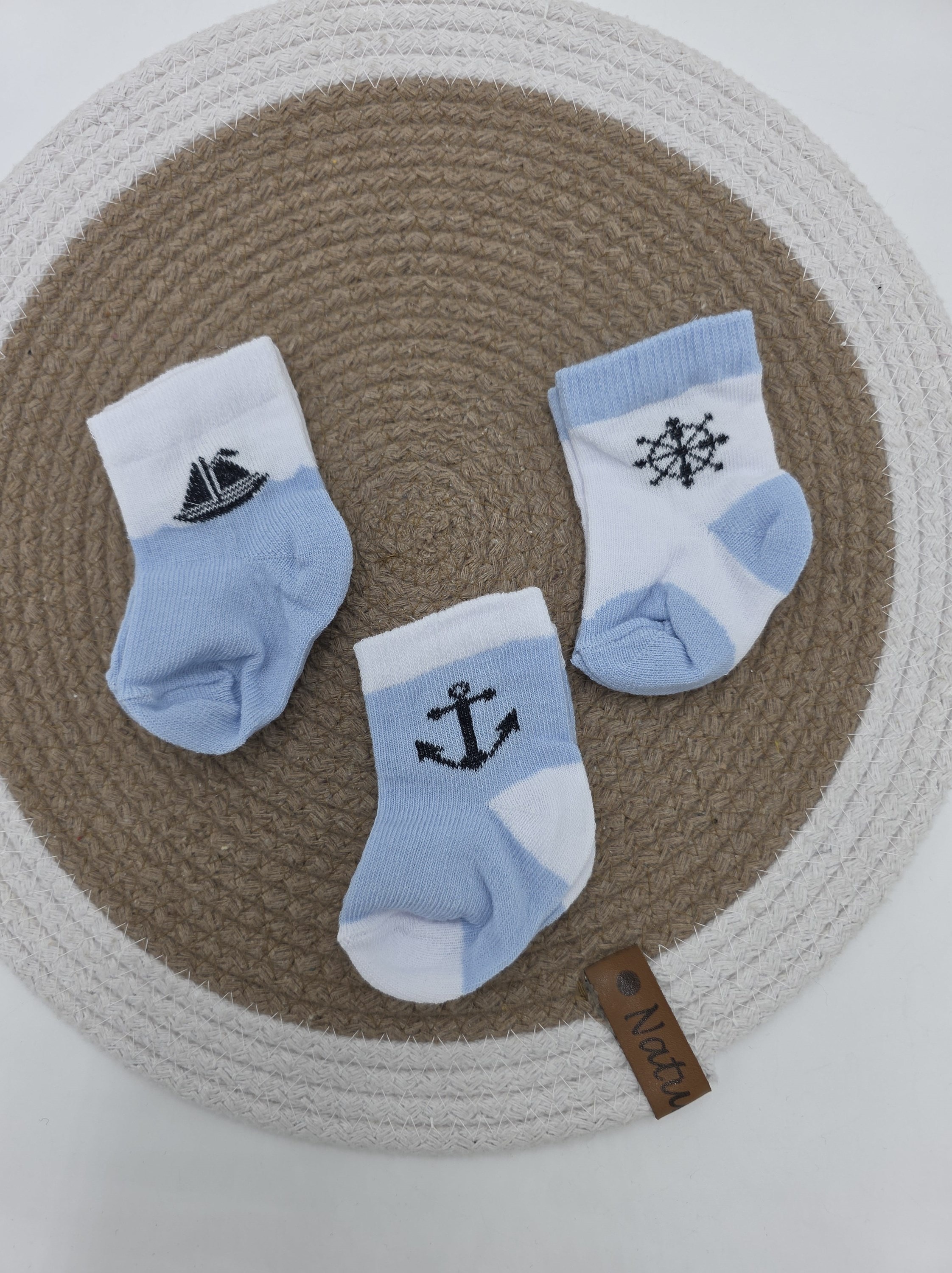 Yeni Doğan 0-6 Ay 3'lü Bebek Çorap Seti / Bebek Çorabı CP12 - MODEL 4