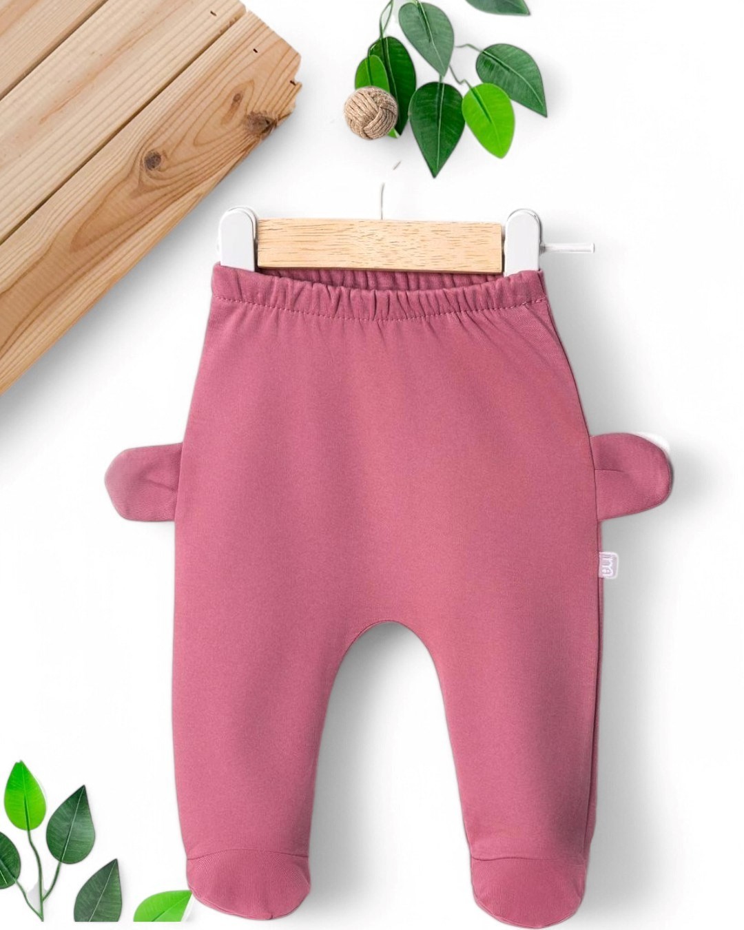KIZ BEBEK YENİ DOĞAN BASKILI MEVSİMLİK İNTERLOK 0-3-6-9-12 AY TEK ALT PİJAMA  TA9