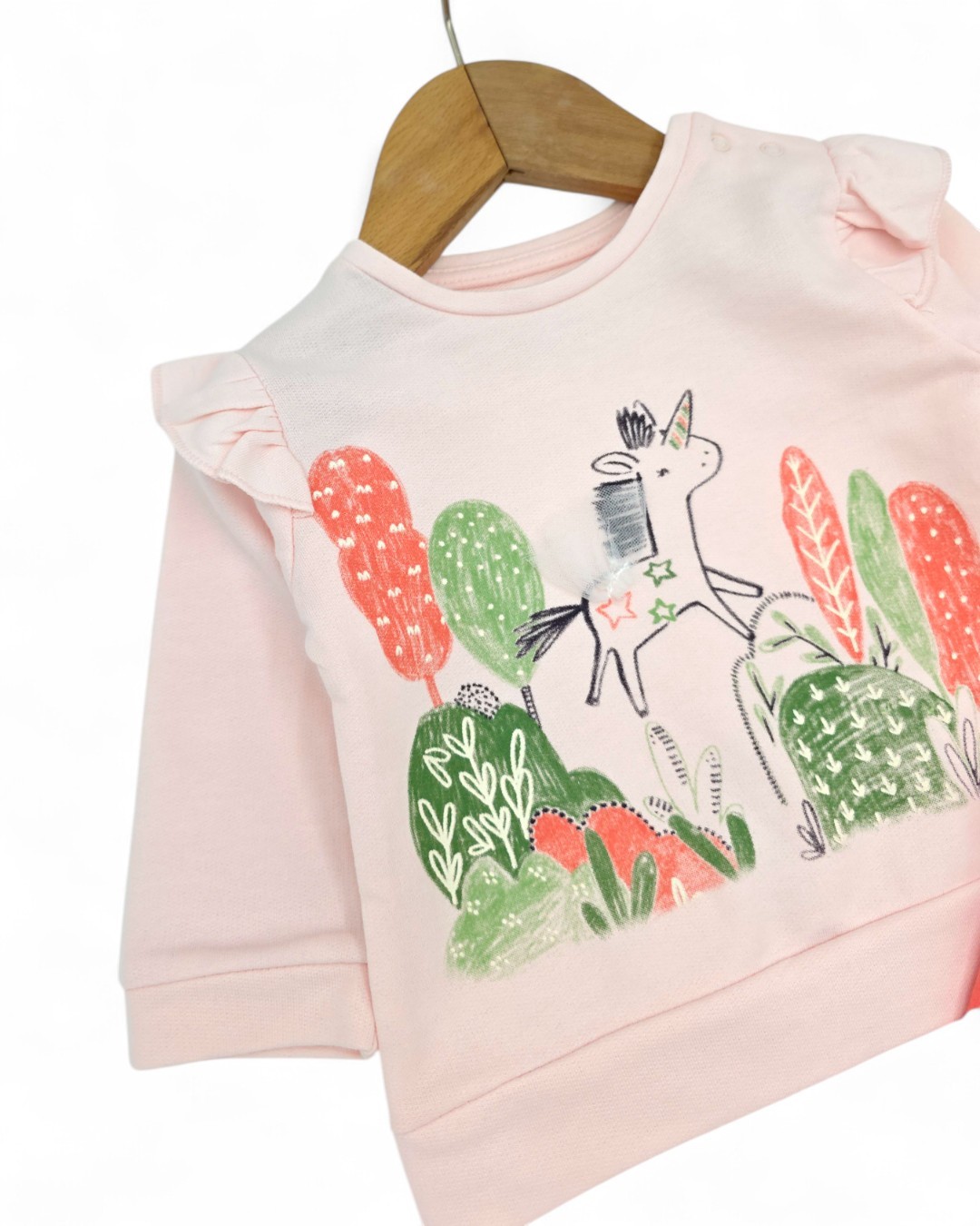 Kız Bebek ,Unicorn Baskılı, Mevsimlik 6-36 Ay Arası Şık Bebek Takımı Premium Kalite R2058
