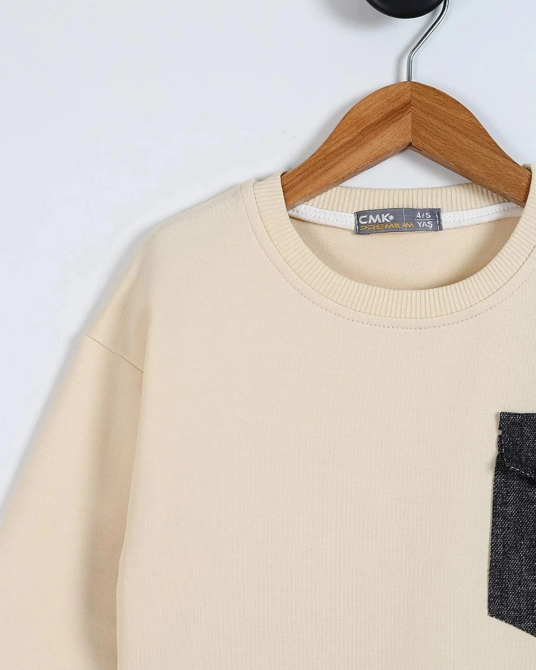 Erkek Çocuk Mevsimlik Yazı Baskılı Cep Detaylı Sweatshirt ve Pantalonlu Alt Üst Şık Takım 4-11 Yaş R2259