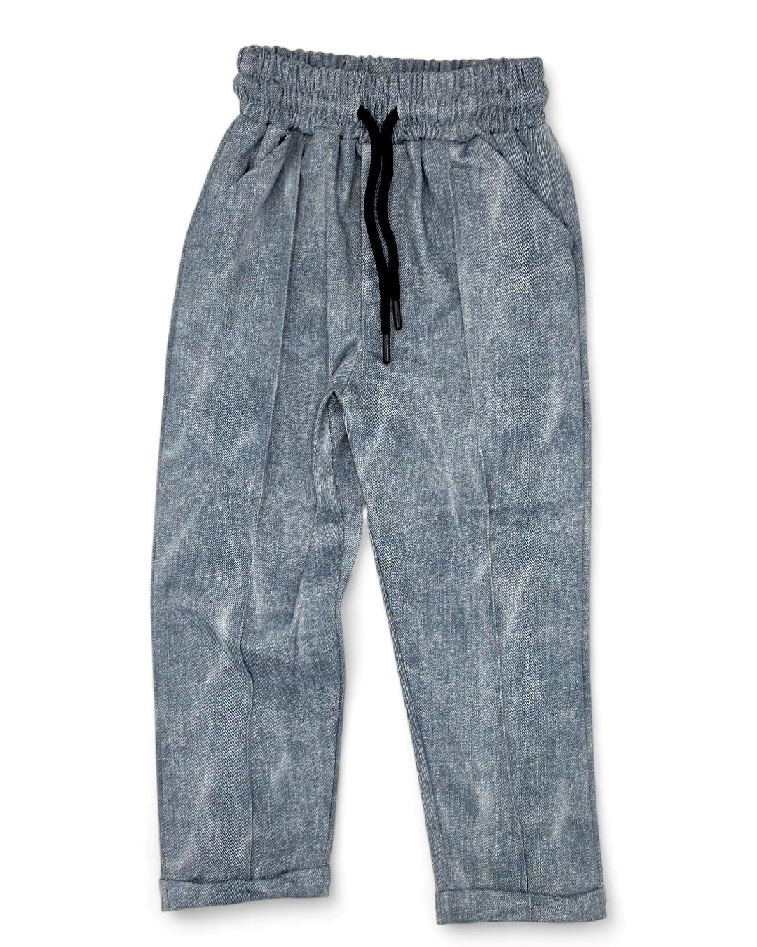 Erkek Çocuk Gömlek Yakalı, Cep Detaylı Sweatshirt ve Pantalonlu Şık 2'li Takım 4-11 Yaş R2264