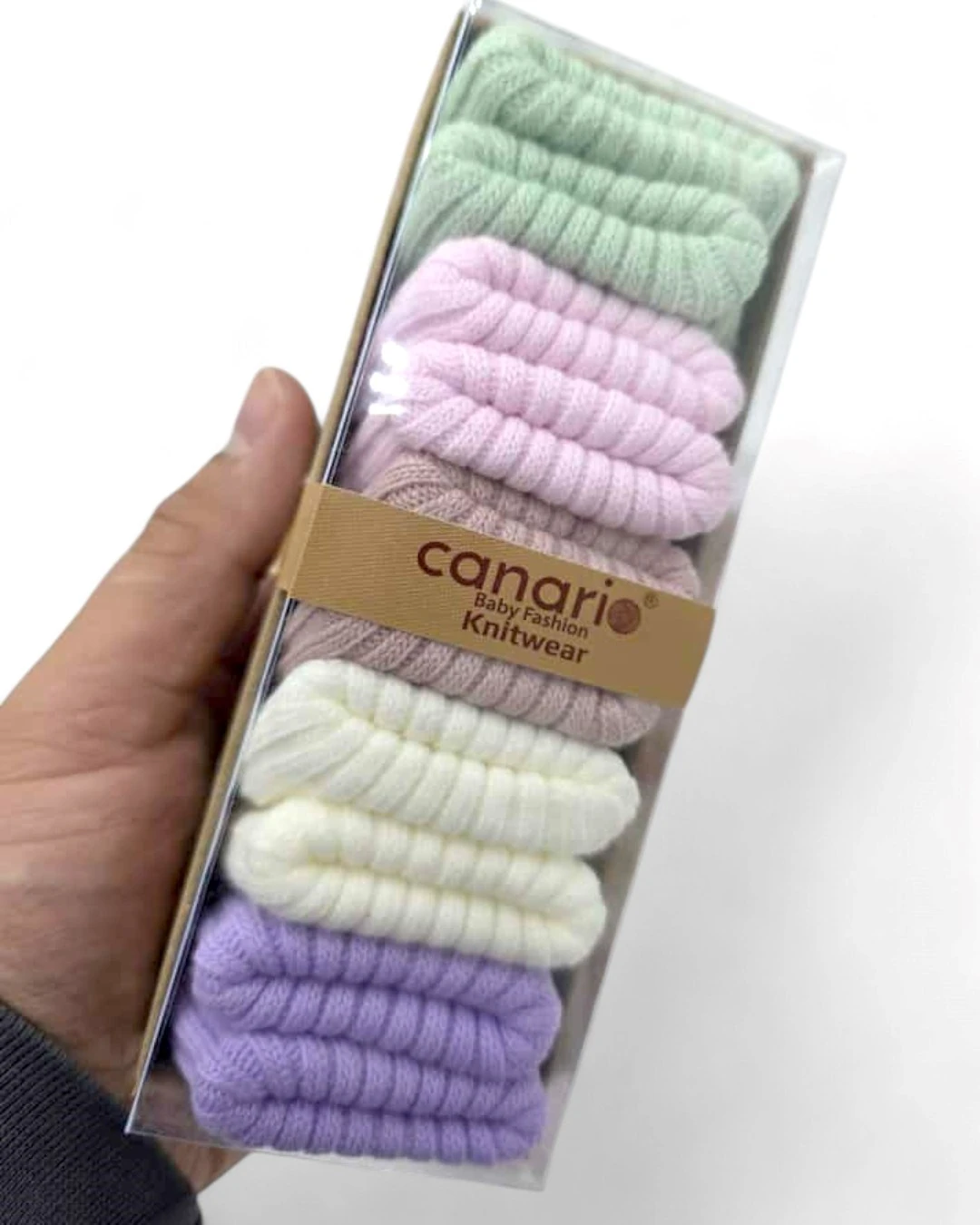 Yeni Doğan Kutulu 5'li Organik Çorap / 5'li Paket CP19 - KIZ