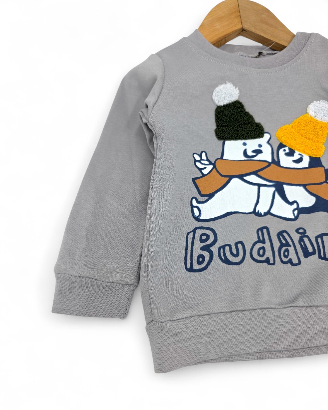 Erkek Bebek Mevsimlik Penguen Baskılı %100 Pamuk 2'li Alt Üst Erkek Bebek Takımı R962