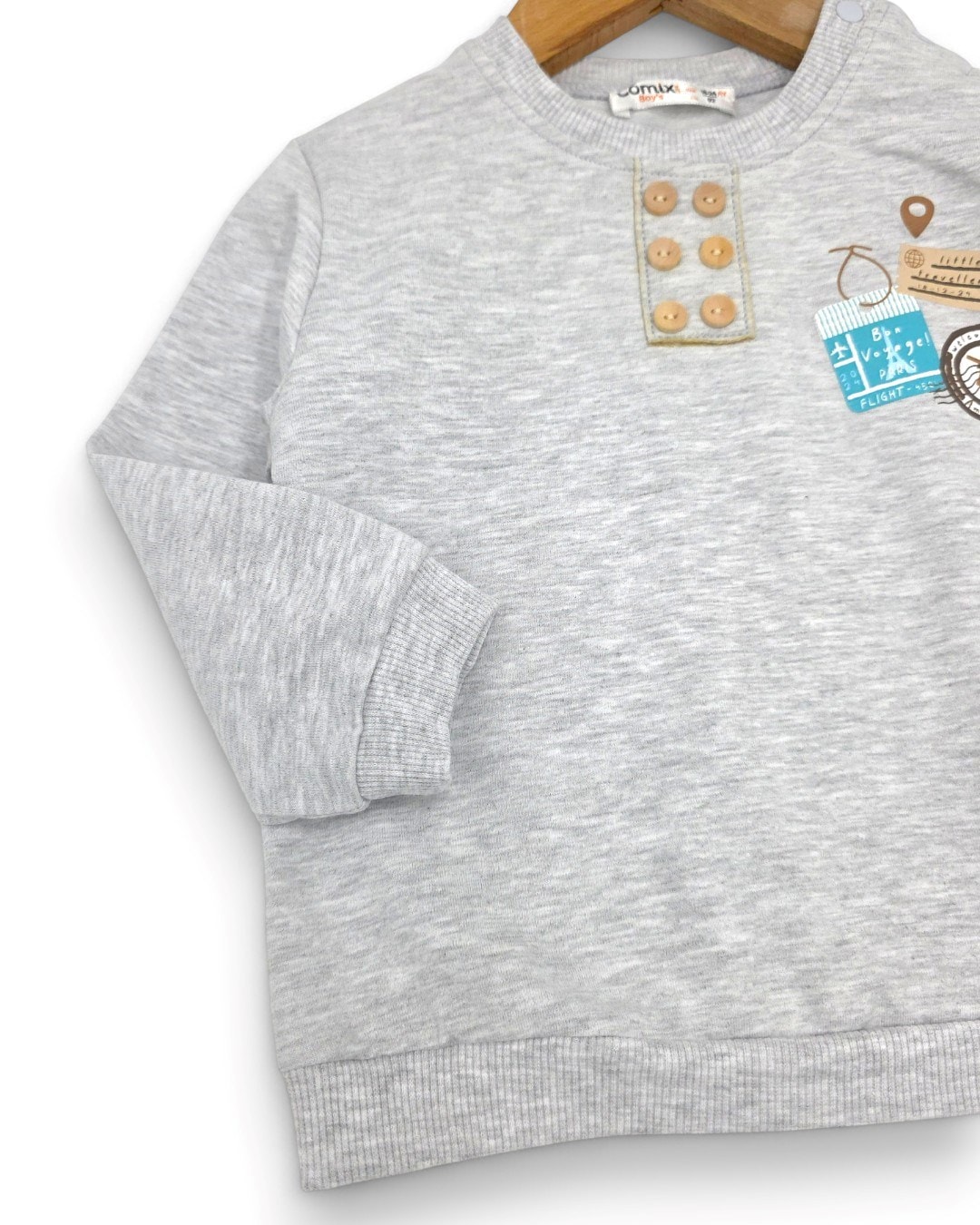 Erkek Bebek 6-9-12-18-24 Ay Mevsimlik Cep Detaylı Mevsimlik Alt Üst Takım R2320