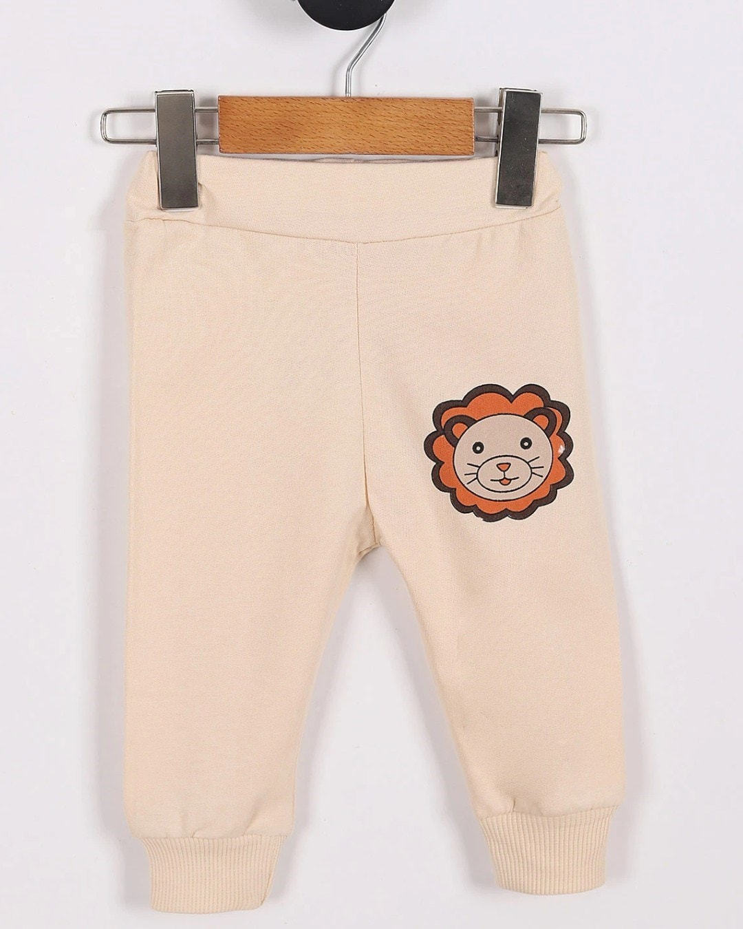     Aslan Desenli Bebek Takımı (3-18 Ay) - Çizgili Uzun Kollu Sweatshirt ve Eşofman Altı R2218