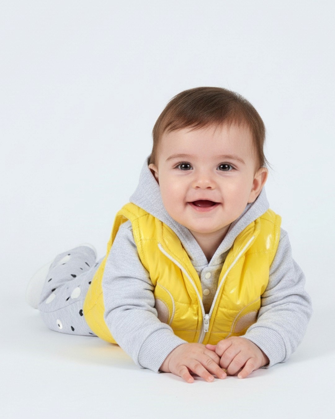 Kız Bebek Tavşan Nakışlı Şişme Yelekli 3 Parça Alt Üst Takım 6-12-18 Ay R339