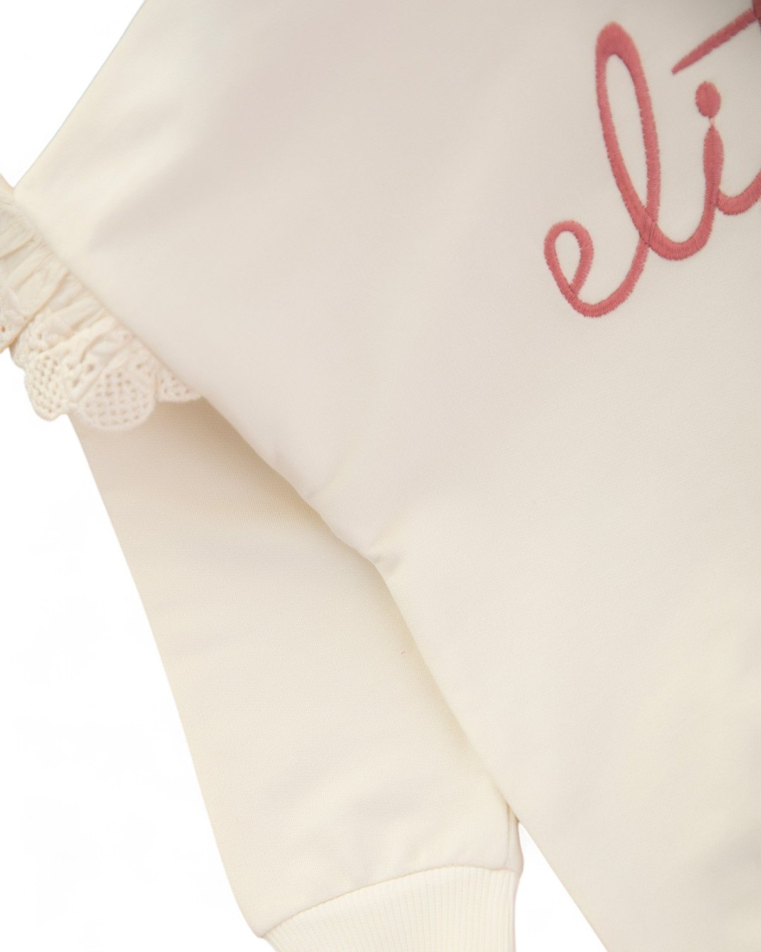 Kız Çocuk Mevsimlik Takım Elite Nakışlı Çan Kesim Oversize Fitilli Taytlı Şık Takım R551