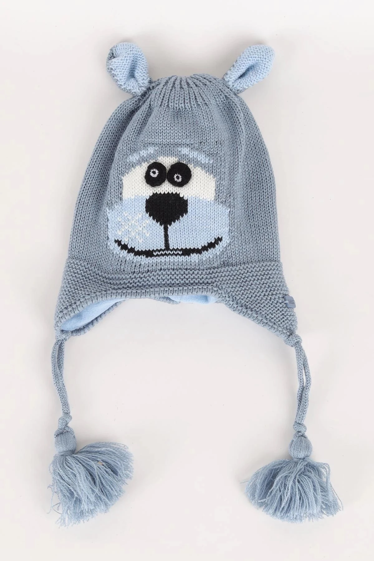 Erkek Çocuk 1-4 Yaş İçi Polarlı Triko Bebek Beresi  BR25 - İndigo