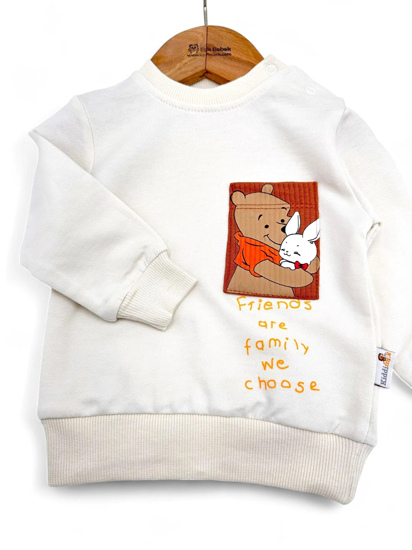 Erkek Bebek Pooh Baskılı Fitilli Altlı Mevsimlik Uzun Kollu 6-9-12-18-24 Ay Bebek Takımı R1485