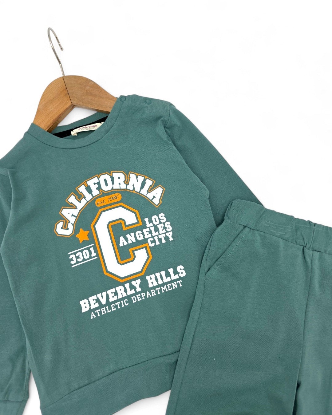 Erkek Bebek California Baskılı, Mevsimlik İnce Yumuşacık Günlük 3-6-9-12-18-24 Ay Takım R1146