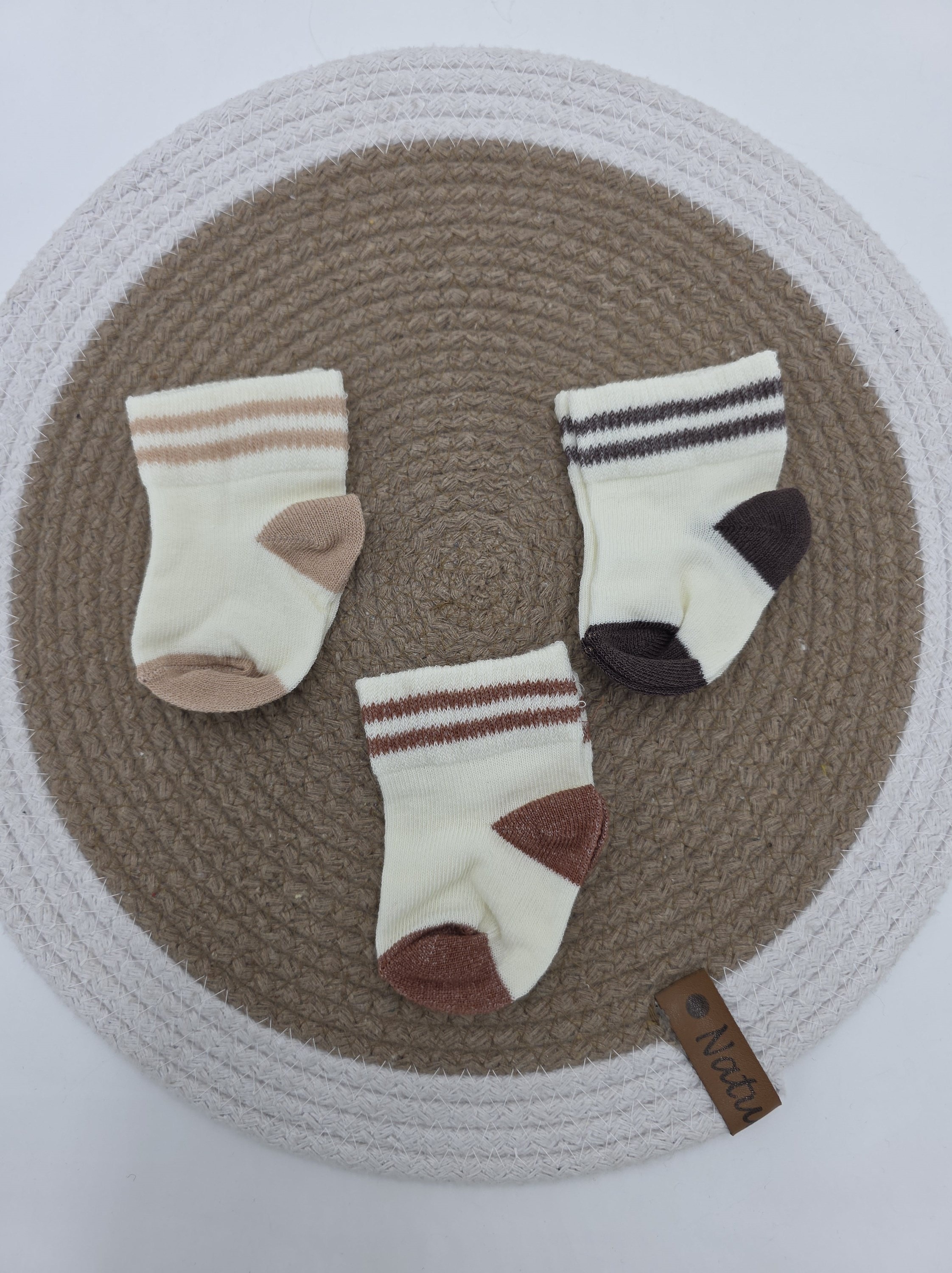 Yeni Doğan 0-6 Ay 3'lü Bebek Çorap Seti / Bebek Çorabı CP12 - MODEL 5