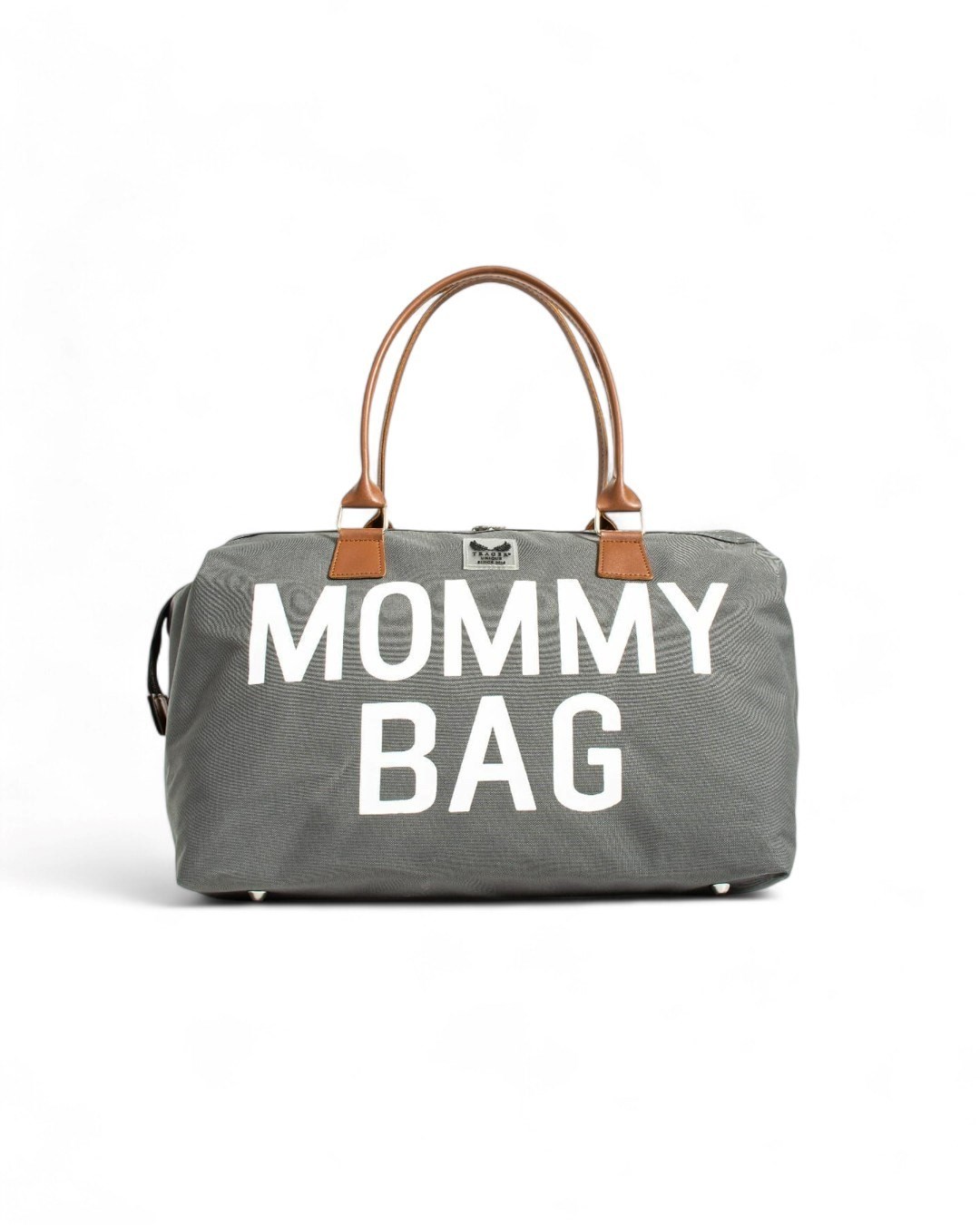 MOMMY BAG BASKILI ANNE BEBEK ÇANTASI TEK OMUZ R1984 - GRİ