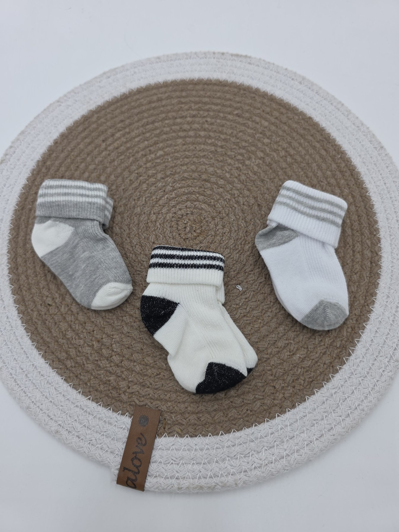 ERKEK BEBEK 0-6 AY BEBEK 3'LÜ SOKET ÇORAP CP8 - MODEL 2